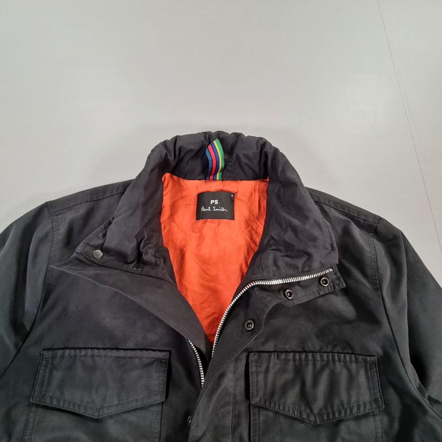 Paul Smith Paul Smith Mens Field Jacket Black Medium Full Zip Hooded Cotton Nylon Casual Size US M / EU 48-50 / 2 - 2 Thumbnail