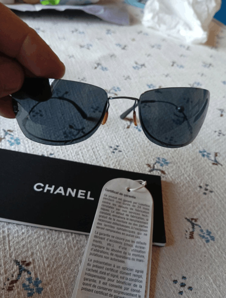 Chanel Chanel Sunglasses 4053 Rhinestone 4017 Rimless Size ONE SIZE - 4 Thumbnail