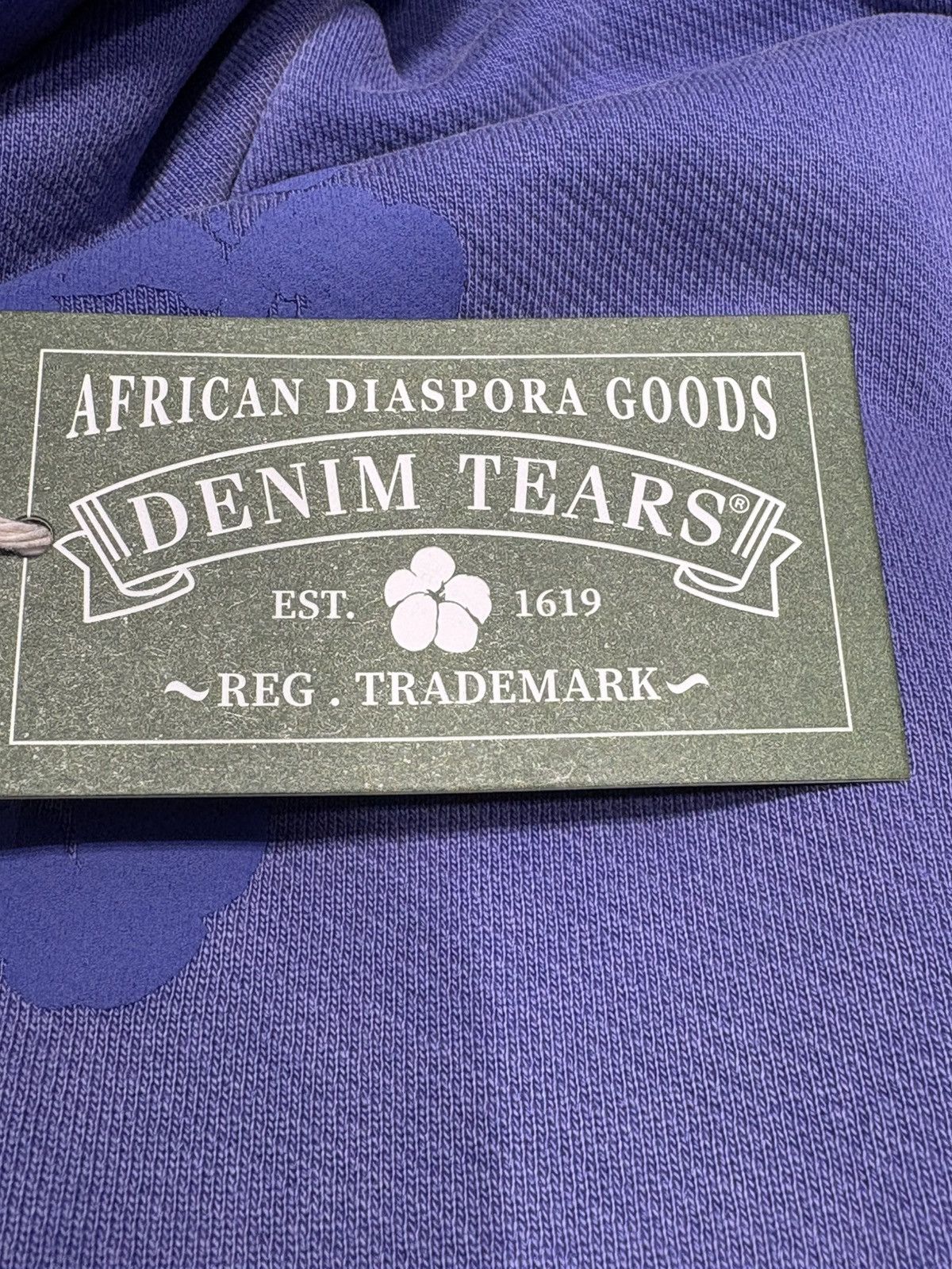 DENIM TEARS Denim Tears Mono Cotton Wreath Hoodie Washed Blue Size US M / EU 48-50 / 2 - 6 Thumbnail