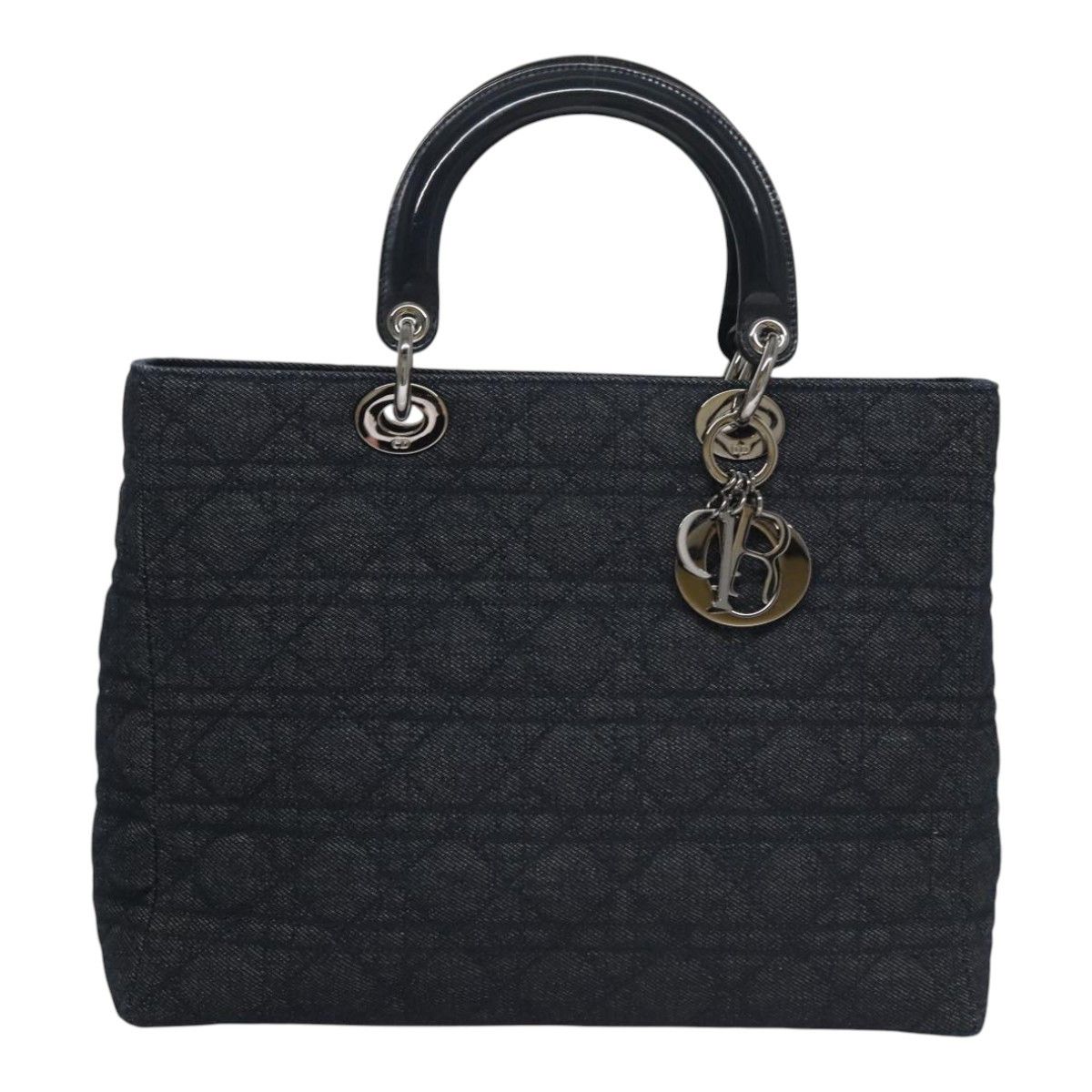 Dior Lady Navy Denim - Jeans Handbag (Pre-Owned) Size ONE SIZE - 1 Thumbnail