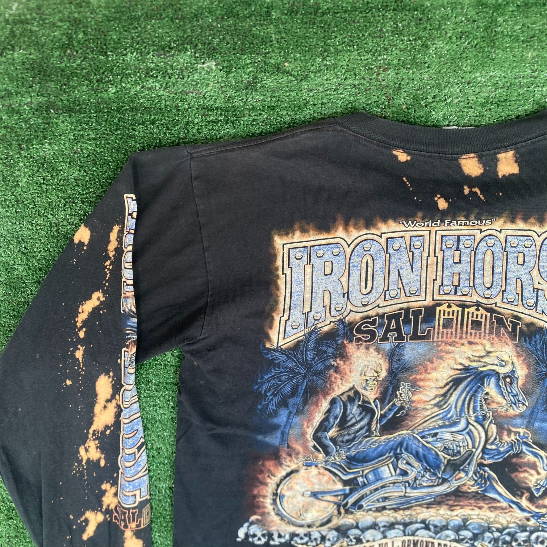 Vintage Vintage Y2K Iron Horse Saloon Shirt Biker Motorcycle Tee Size US L / EU 52-54 / 3 - 2 Thumbnail