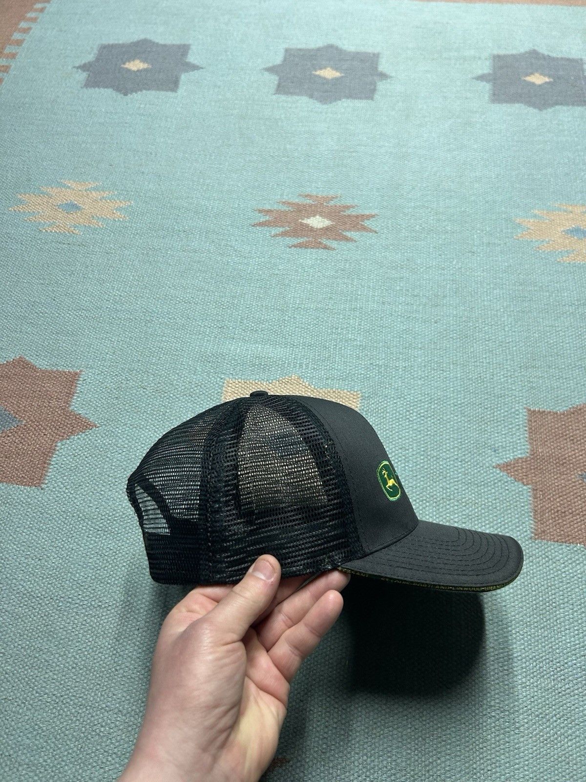 Vintage Vtg trucker hat John Deere Bader & Sons Michigan strapback Size ONE SIZE - 9 Thumbnail