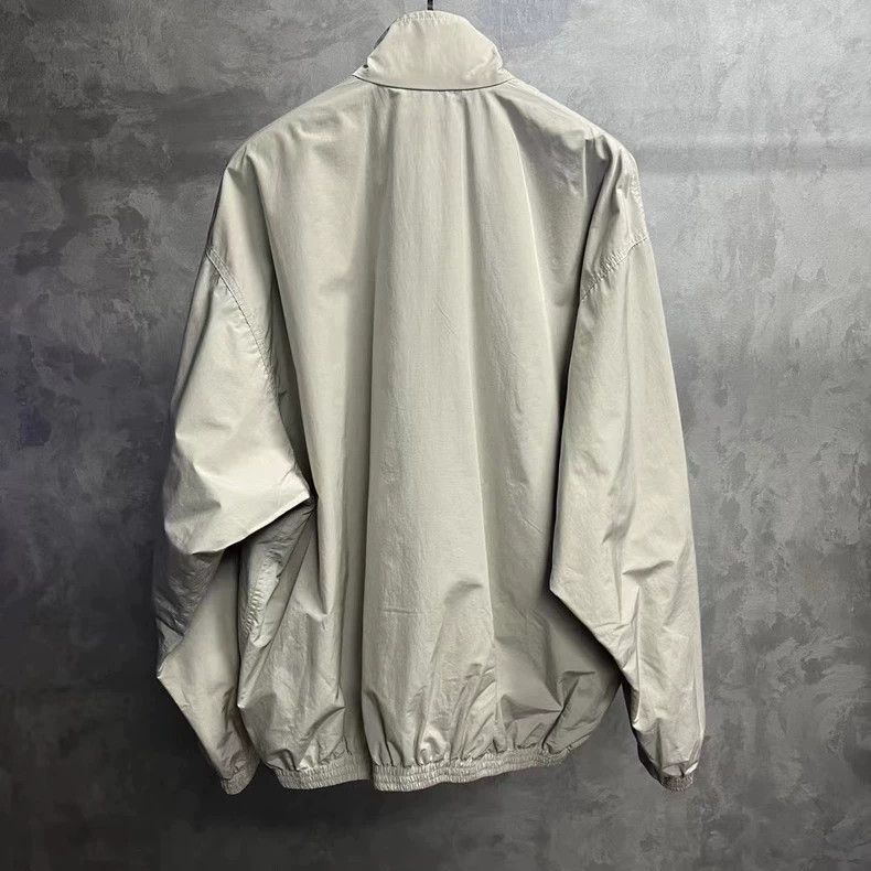 Balenciaga Balenciaga Beige Solid Lapel Zip Jacket 2501-Nextarrow Size US M / EU 48-50 / 2 - 2 Thumbnail