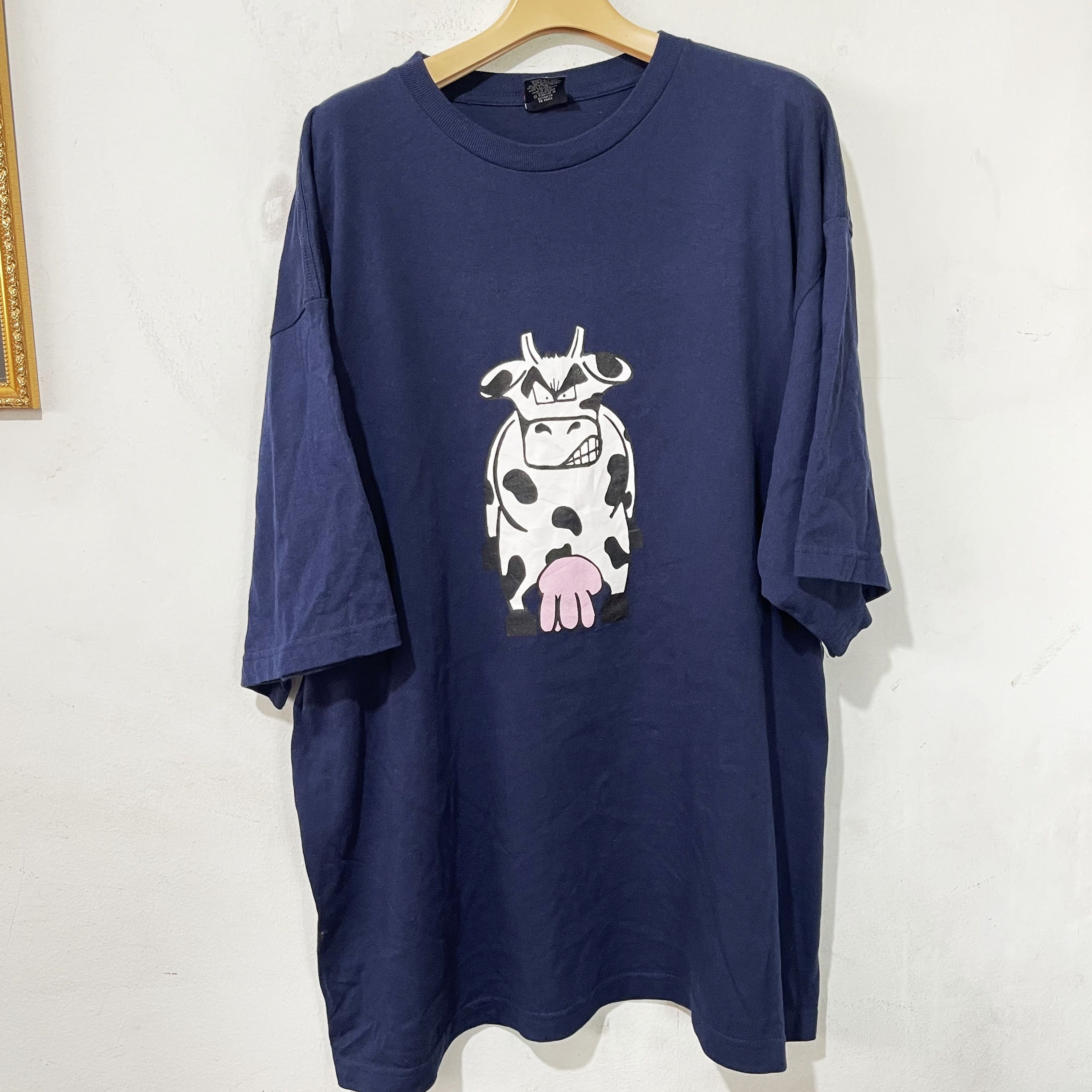 Vintage Vintage 00s Mad Cow Comix T-Shirt Size US XXL / EU 58 / 5 - 1 Thumbnail