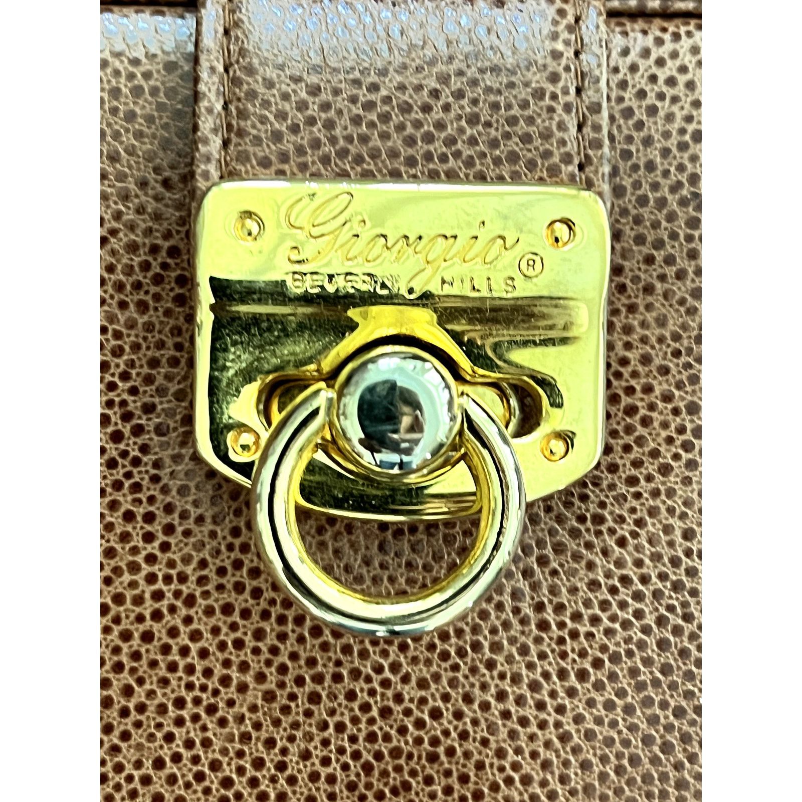 Other Giorgio Beverly Hills Pebbled Leather Clutch with Key Ring Size ONE SIZE - 2 Thumbnail