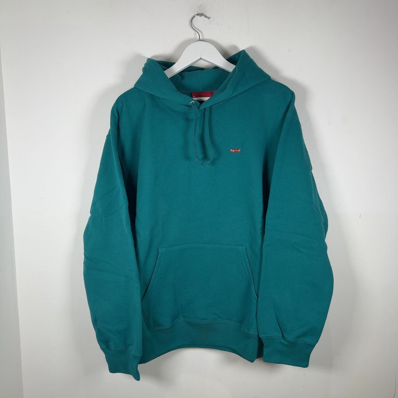 Supreme Supreme Enamel Small Box Logo Teal Hoodie Size US L / EU 52-54 / 3 - 1 Thumbnail
