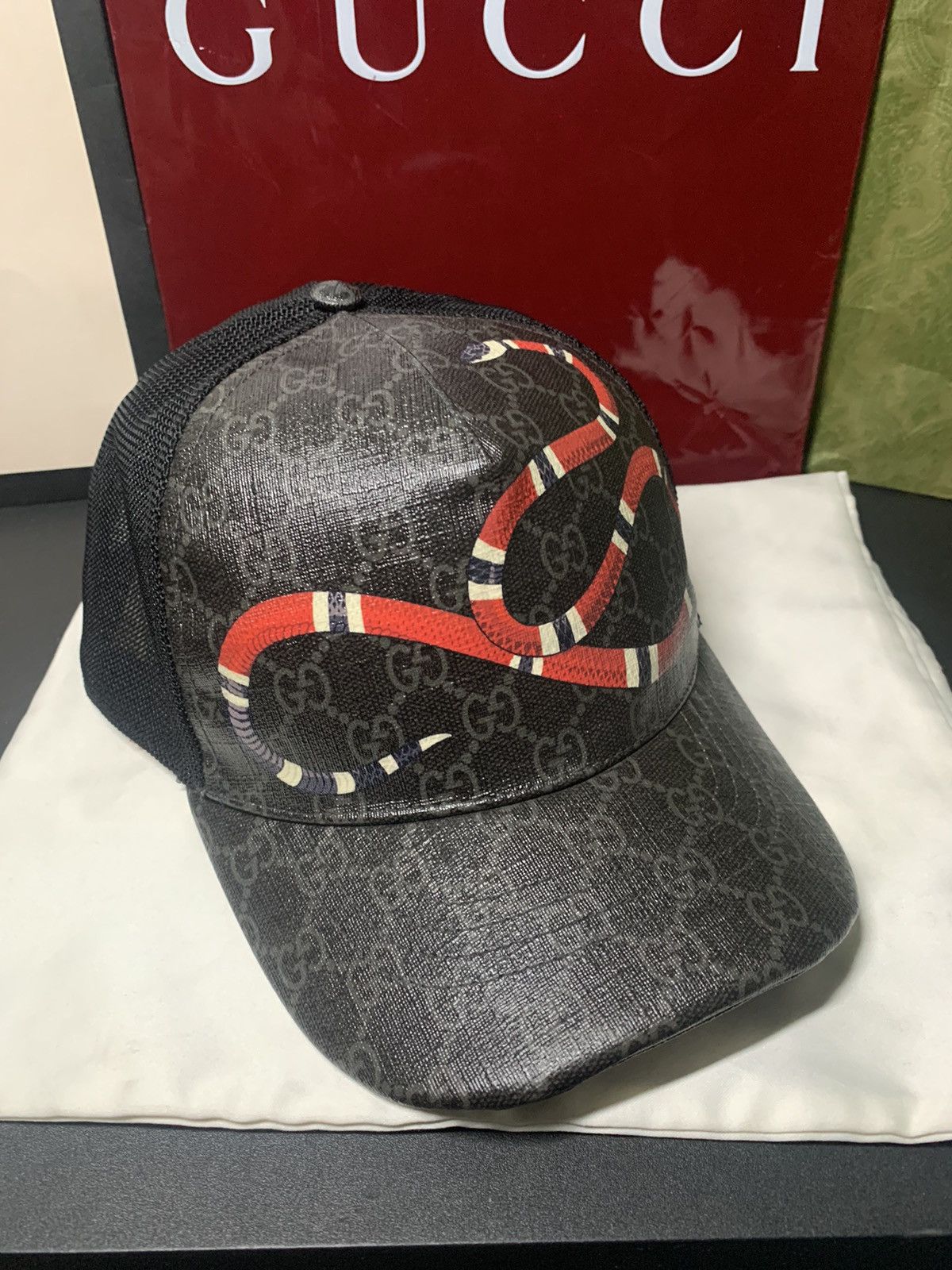 GUCCIキャップ スネーク