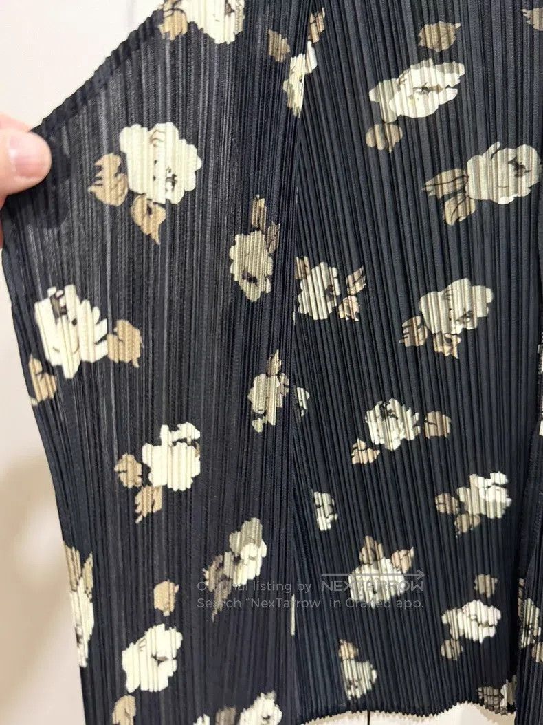 Issey Miyake Issey Miyake Black Floral Vest Size L / US 10 / IT 46 - 5 Thumbnail