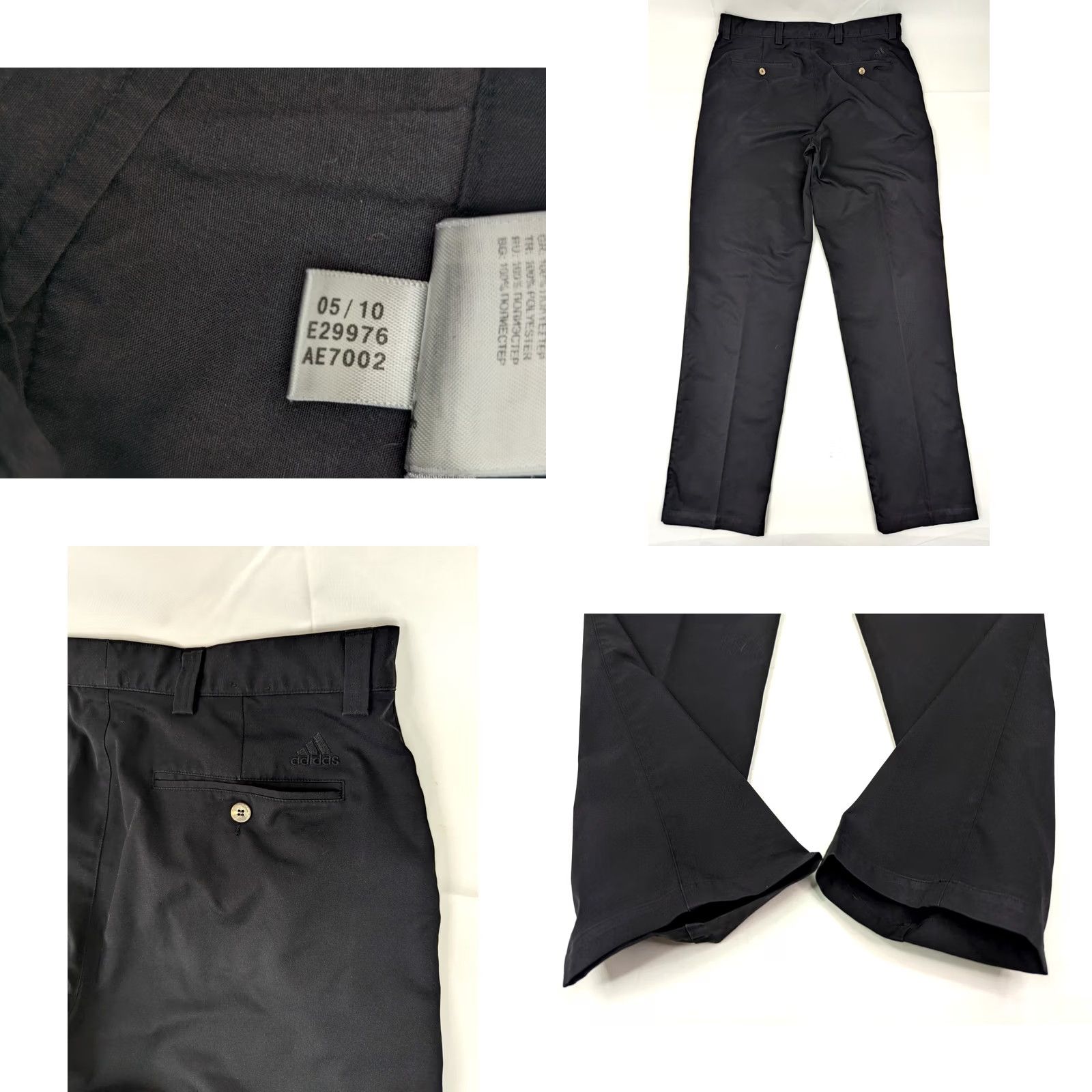 Adidas Adidas Climalite Performance Tech Golf Chino Pants Men 34x34 Black Size US 34 / EU 50 - 8 Thumbnail