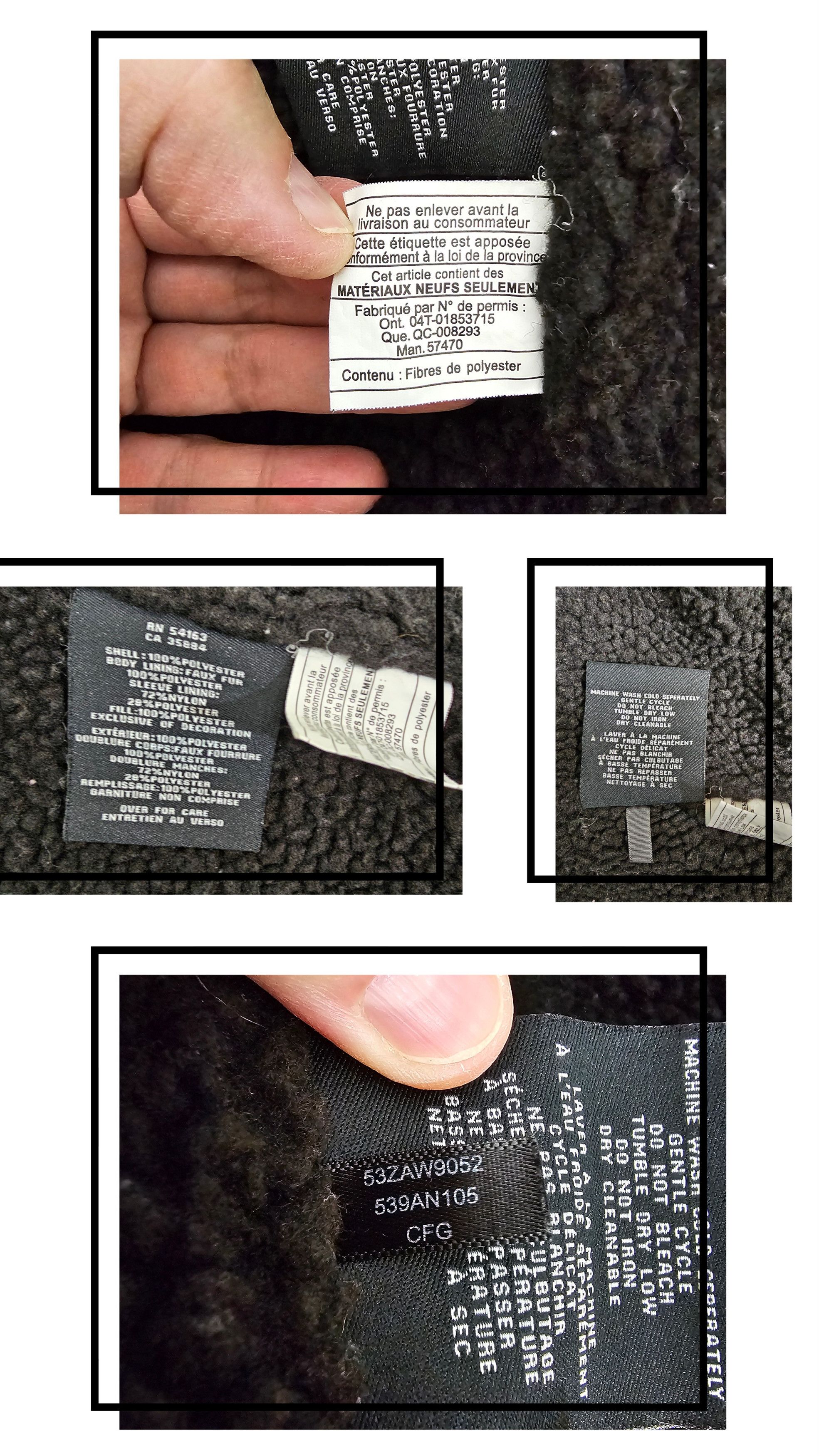 Cole Haan Camo fleece lined, quilted puffer coat. Size US XL / EU 56 / 4 - 2 Thumbnail