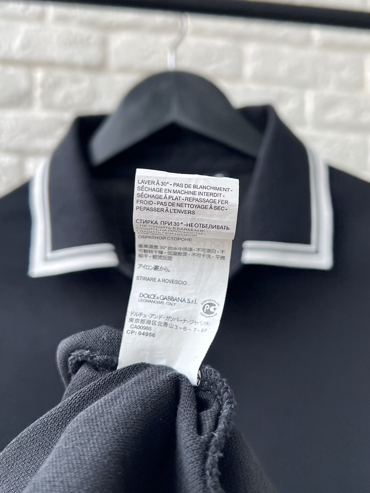 Dolce & Gabbana Dolce&Gabbana Black Polo Shirt Size US M / EU 48-50 / 2 - 7 Thumbnail