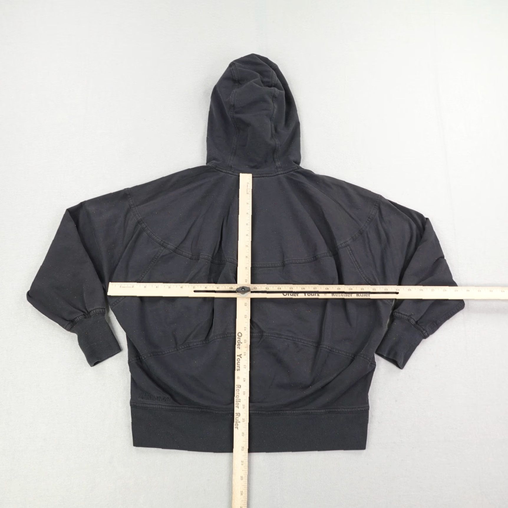 Lululemon Lululemon Hoodie Womens 4 Pullover Blue Pullover Sweatshirt Sweater Yoga Gym Black Solid Long Sleeve Hooded Pockets Logo Athleisure Casual Classic Size S / US 4 / IT 40 - 4 Thumbnail