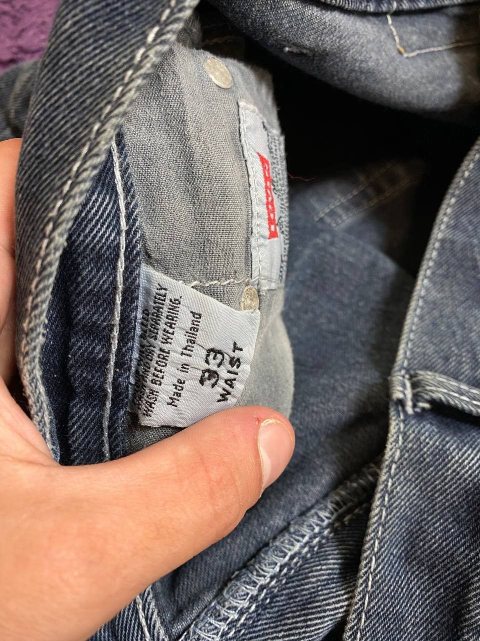 Levi's Vintage Distressed Washed Denim Jeans Levi' 501 Y2K Size US 33 - 4 Thumbnail