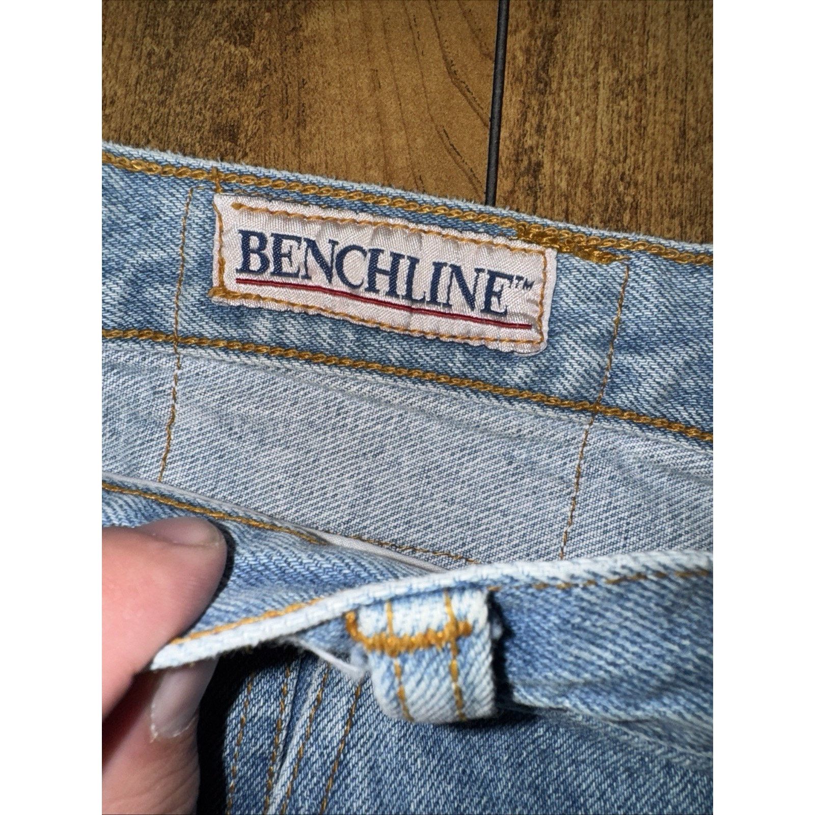 Vintage Bench Line Denim Jorts Blue 34x10 High Rise Relaxed Fit Size US 34 / EU 50 - 3 Thumbnail