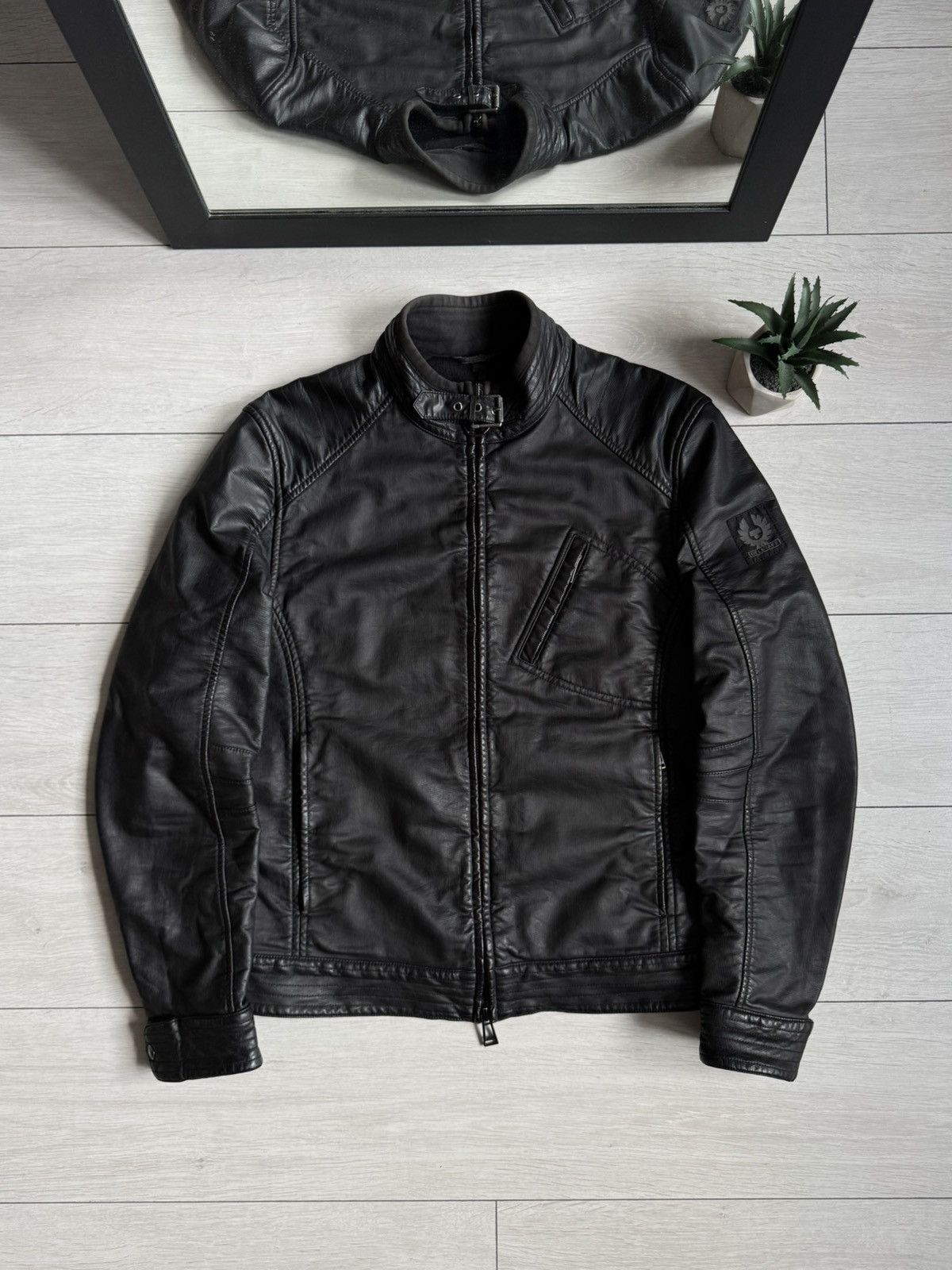 Vintage Belstaff Leather Biker Jacket