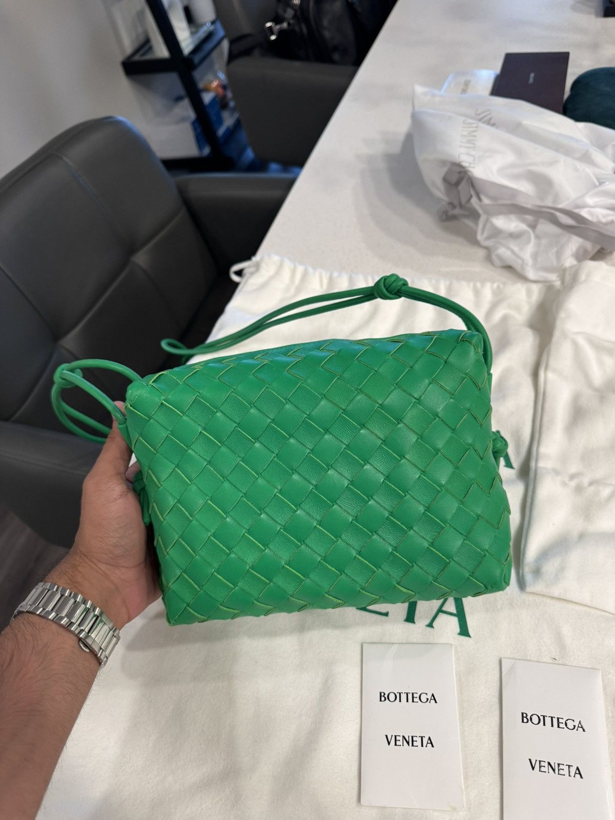 Bottega Veneta Bottega Veneta Medium Nodini Intrecciato Leather Bag Size ONE SIZE - 2 Thumbnail