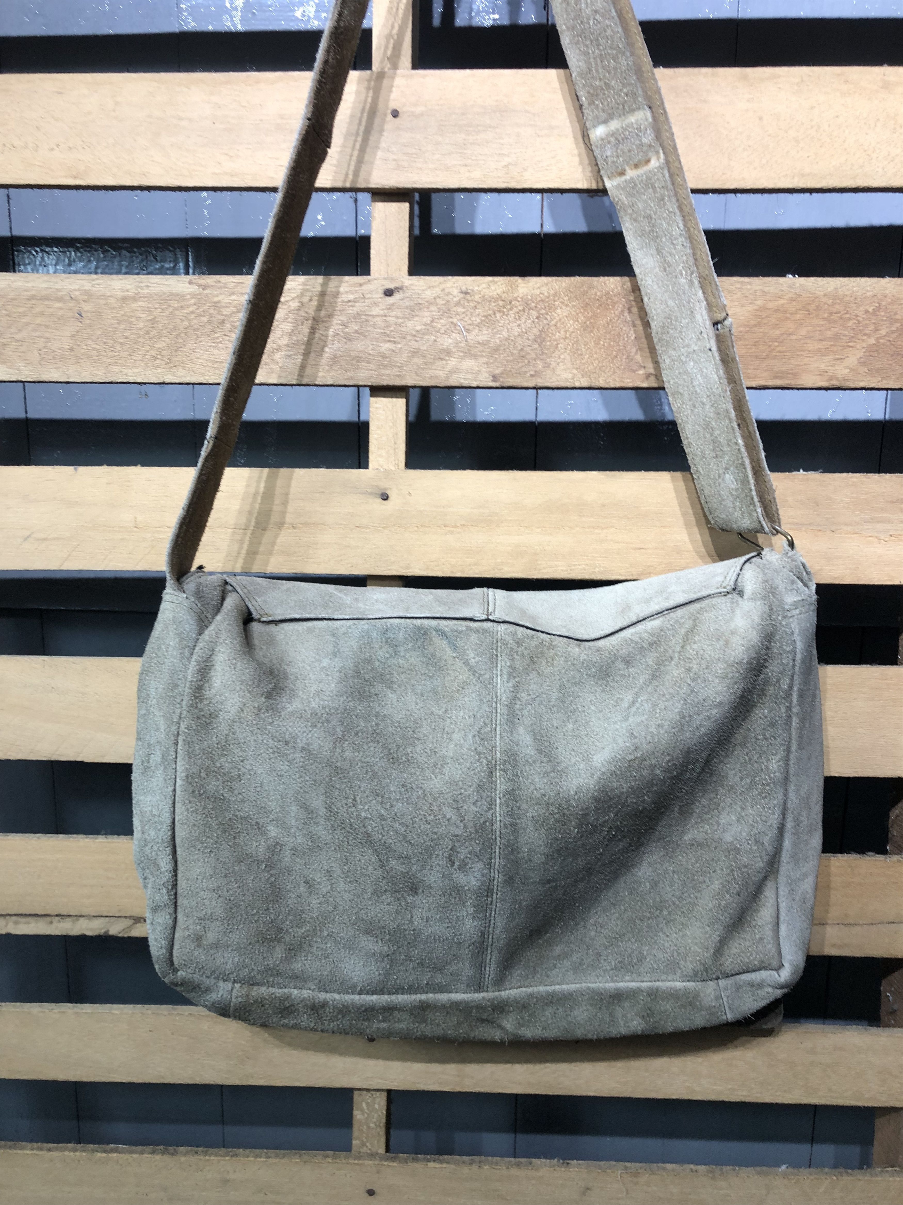 Leather Japanese Fashion Leather Style Messenger Bag Size ONE SIZE - 9 Thumbnail