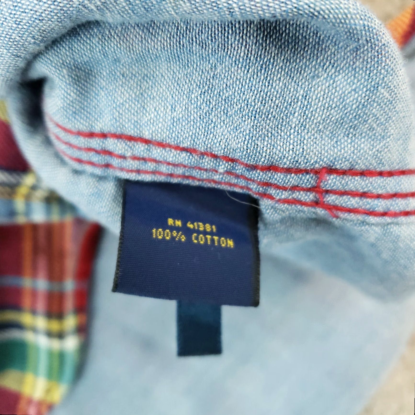 Polo Ralph Lauren Polo Ralph Lauren Men's Small Red Blue Plaid Flannel Button Up Shirt Size US S / EU 44-46 / 1 - 6 Thumbnail
