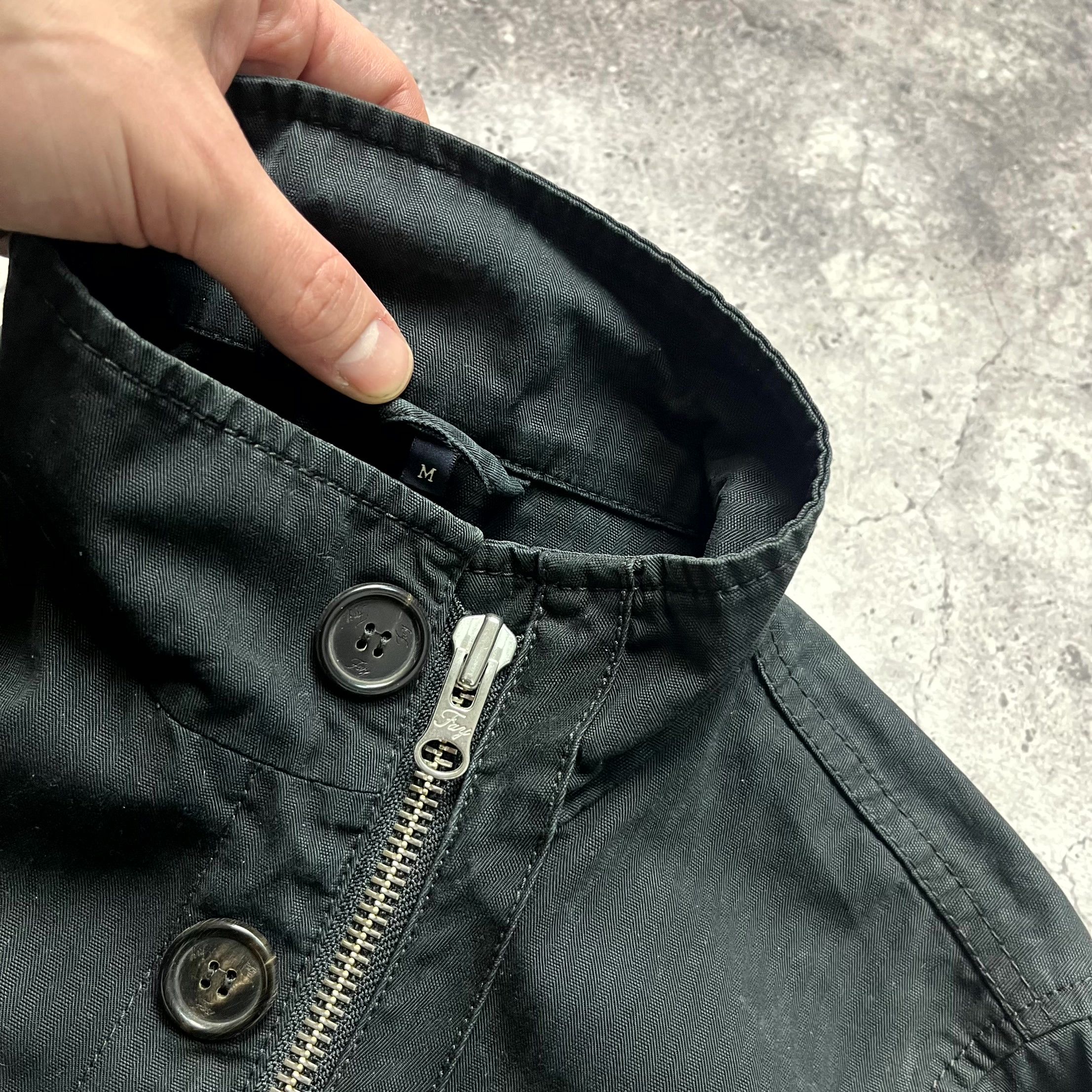 Fay Y2K Fay Womens Black Utility Zip Pocket Biker Jacket Size M Size M / US 6-8 / IT 42-44 - 9 Thumbnail