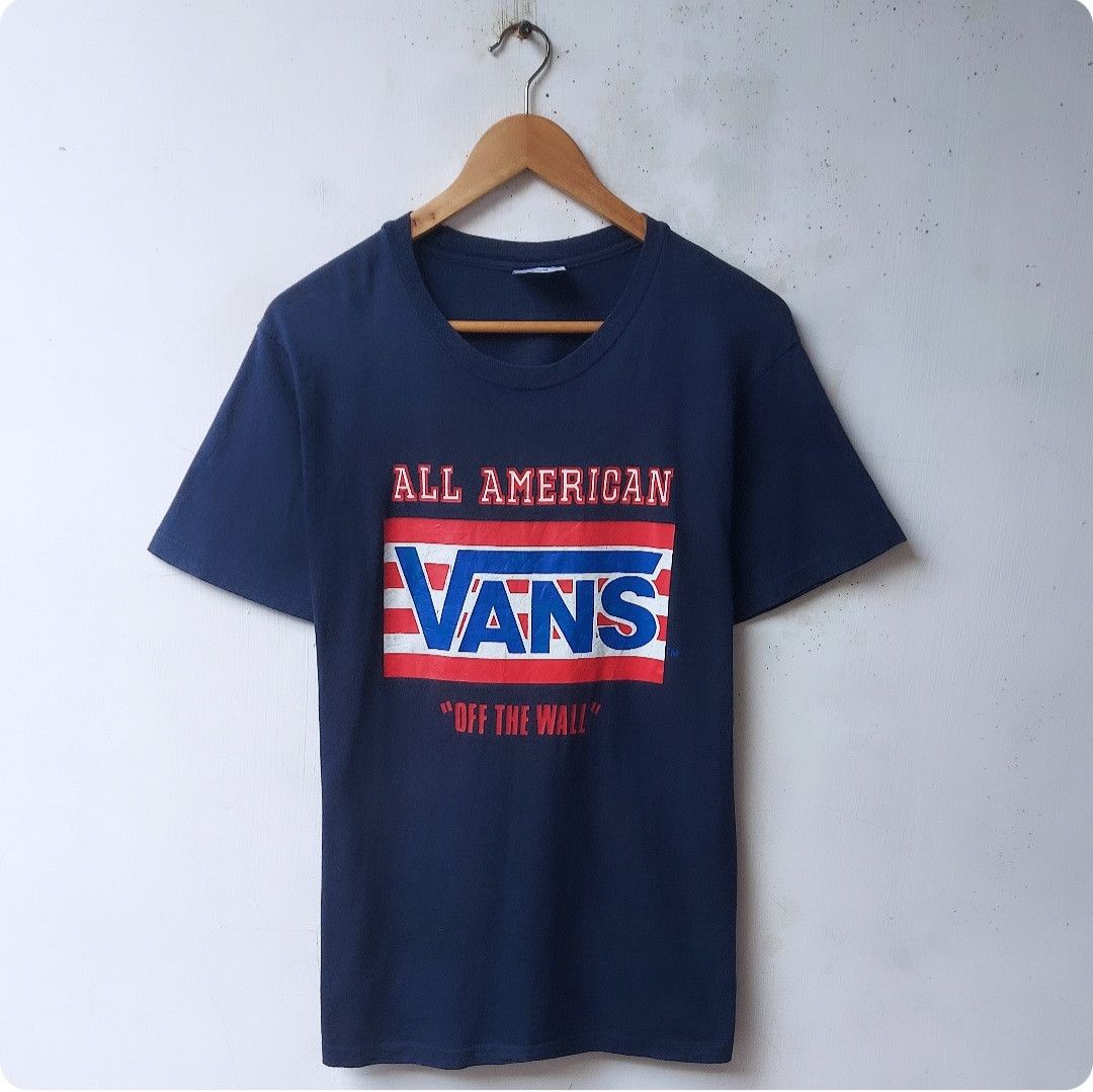 Vans Vtg 80s VANS Off The Wall 'All American' Tshirt Size US S / EU 44-46 / 1 - 1 Thumbnail