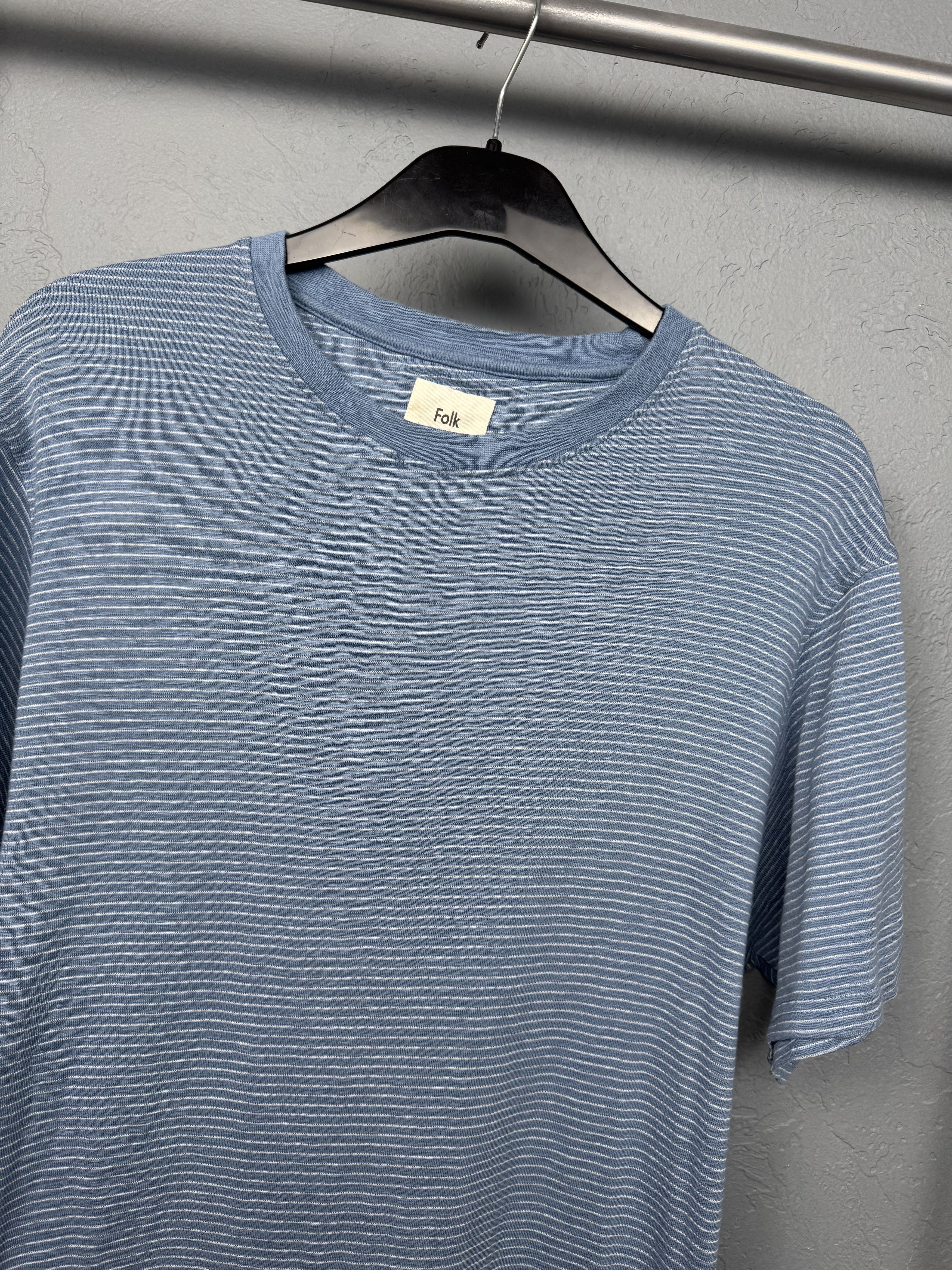 Folk Folk Mens Striped T-Shirt Size US L / EU 52-54 / 3 - 2 Thumbnail