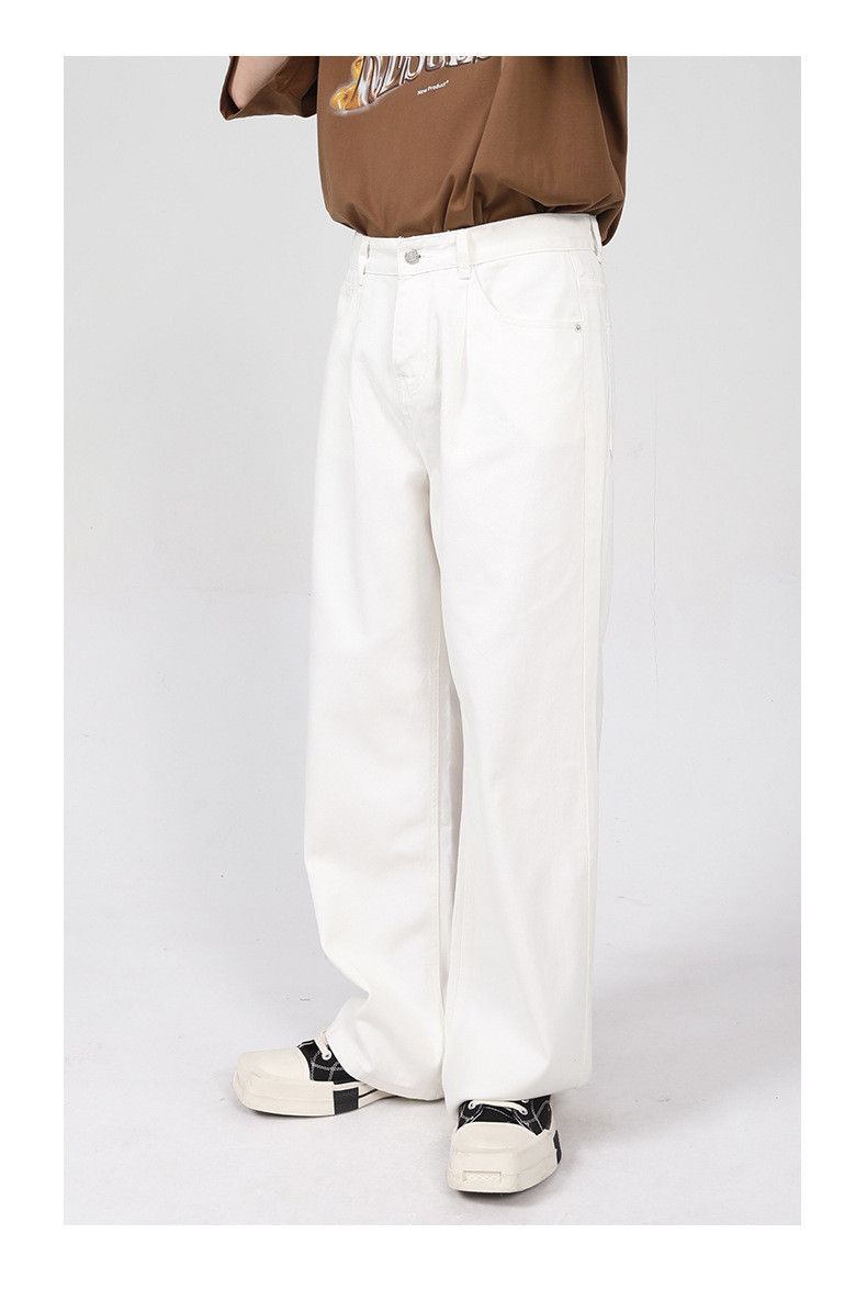 Japanese Brand × Jean Japanese style simple straight casual jeans for men Size US 32 / EU 48 - 2 Thumbnail