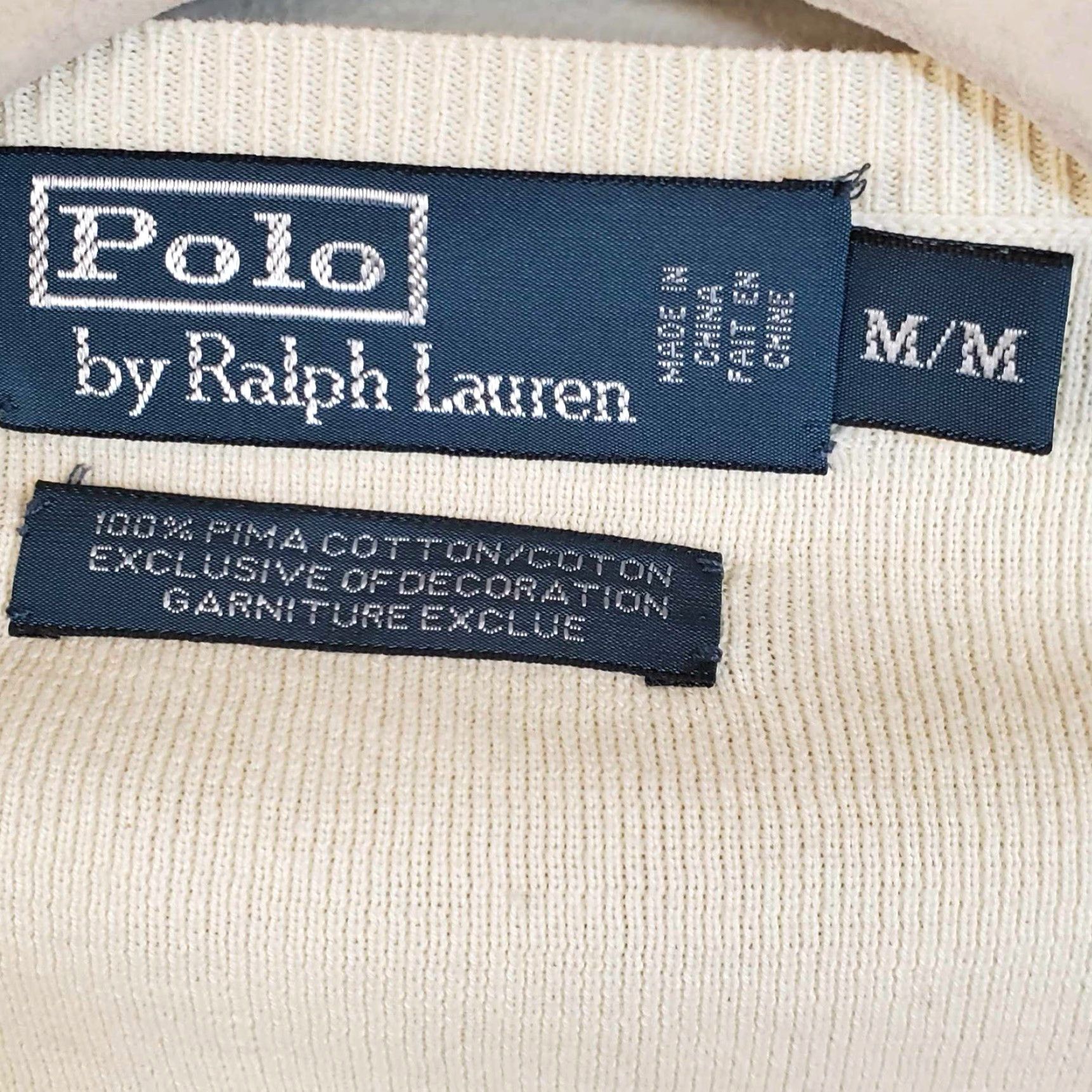 Ralph Lauren Polo Ralph Lauren Sweater Adult Medium Black Pony V Neck Pima Sweatshirt Men Size US M / EU 48-50 / 2 - 3 Thumbnail