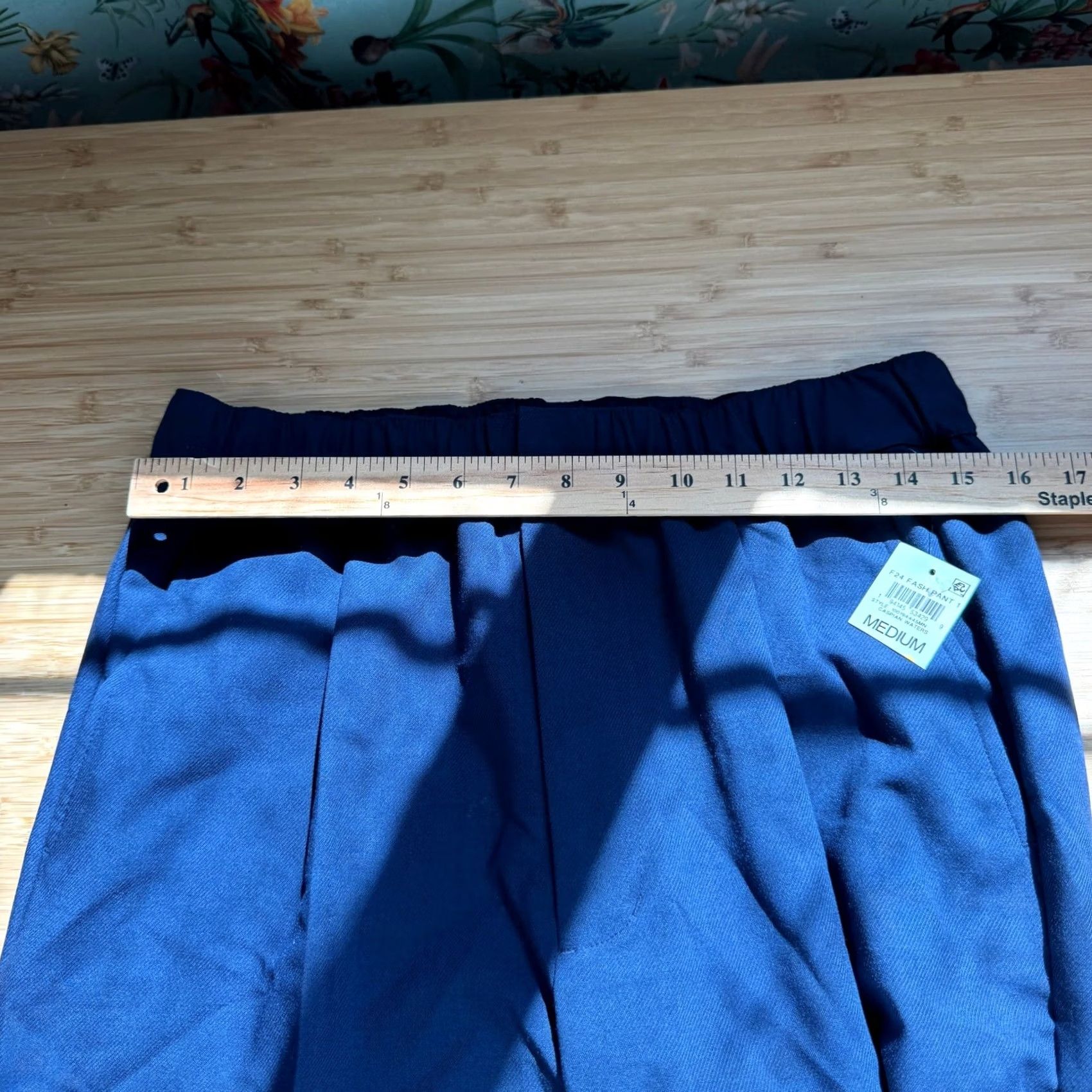 Nemen Mode of One Relaxed Fit Pleated Trousers Medium Navy Blue Caspian Waters Mens Size US 31 - 7 Thumbnail
