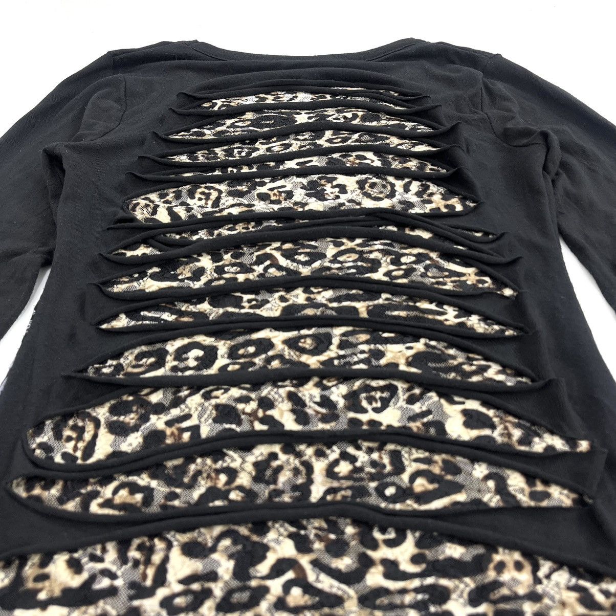 If Six Was Nine × Japanese Brand × Le Grande Bleu (L.G.B.) 2000s MKR Studded Leopard Poem Punk Lgb Style Longsleeve Size US M / EU 48-50 / 2 - 14 Thumbnail