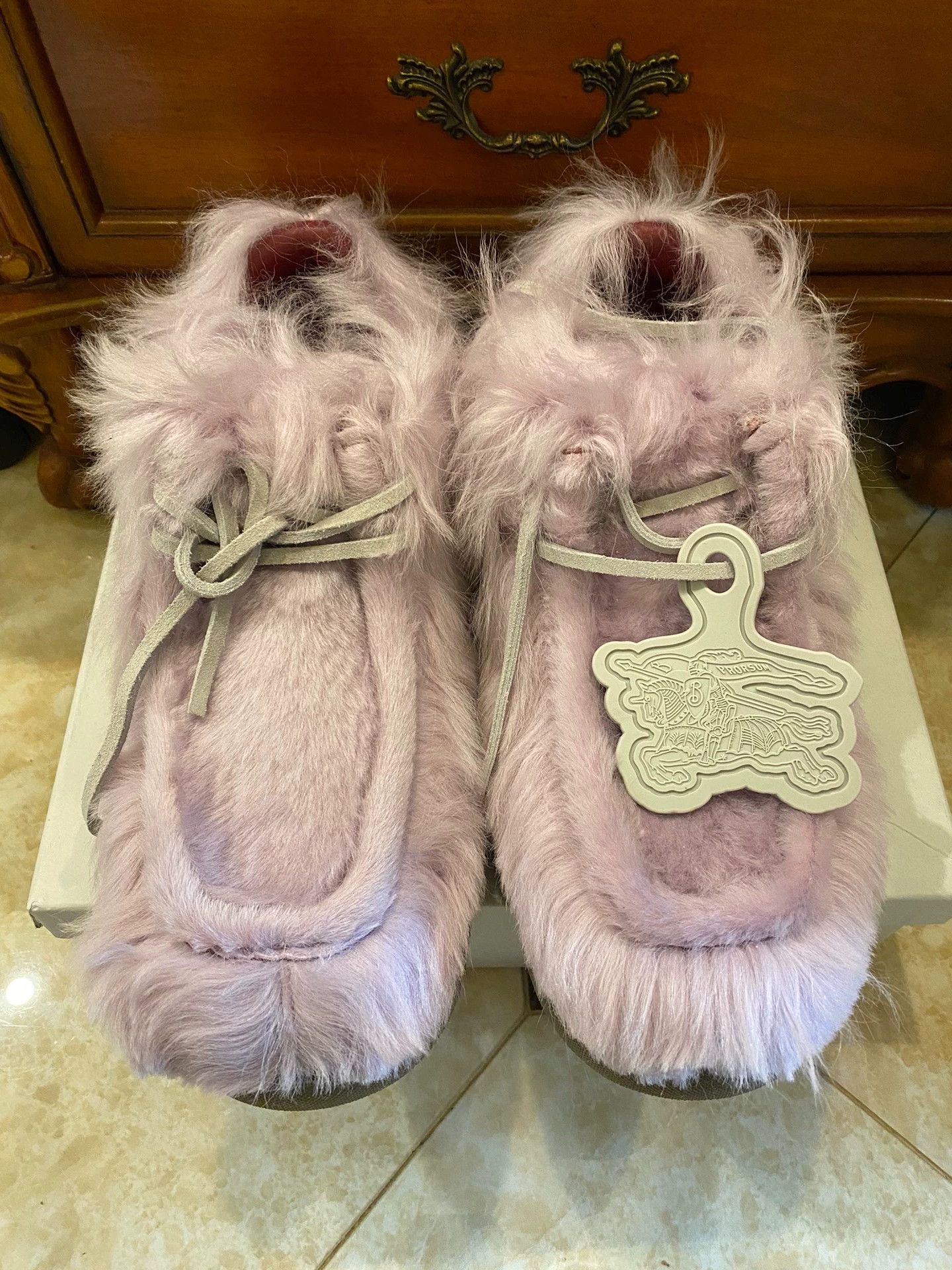 Burberry Burberry Runway Fur-Lined Casual Shoes 44 (New, Italy) Size US 11 / EU 44 - 1 Thumbnail