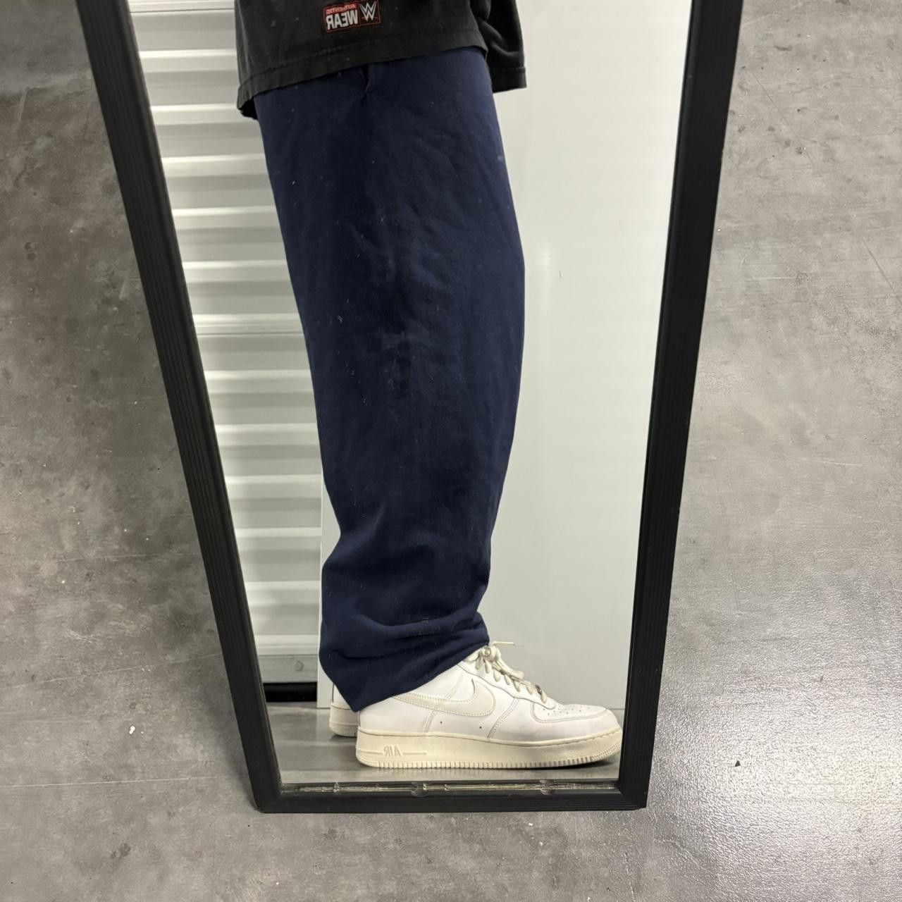 Vintage Crazy Vintage Y2K/2000s Navy Blue Baggy Essential Sweatpants! Size US 32 / EU 48 - 1 Thumbnail