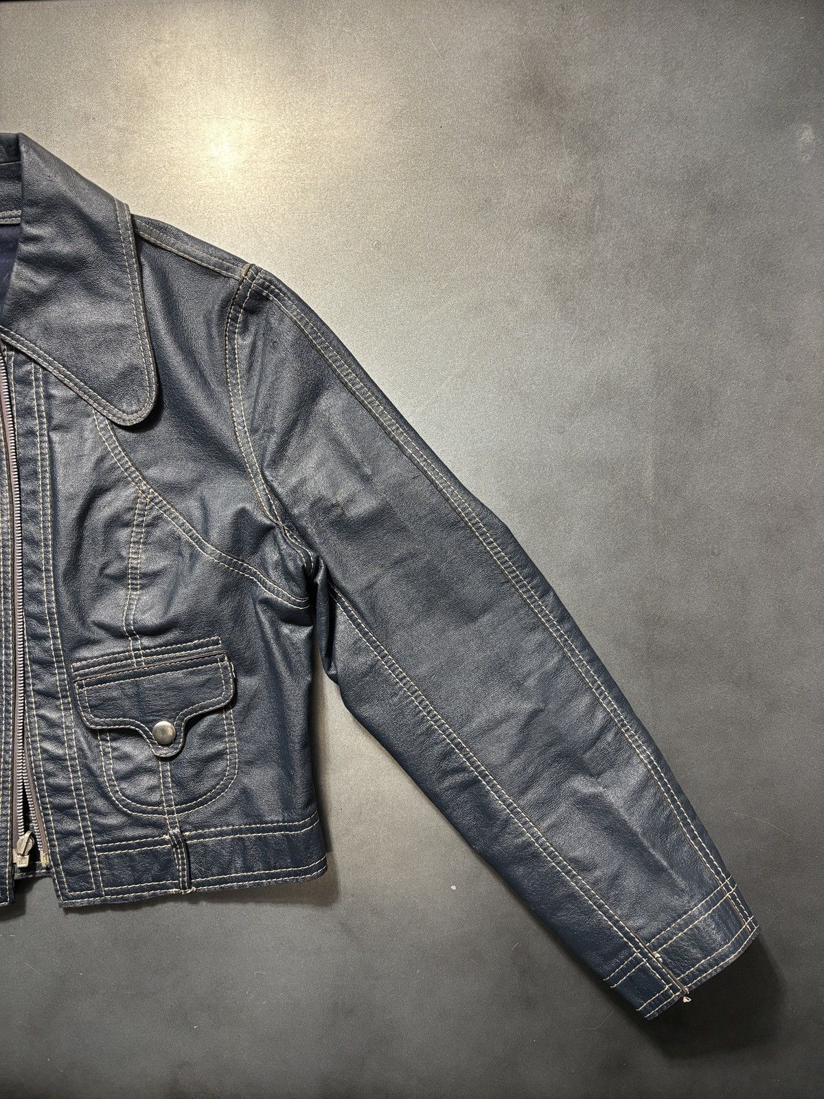 Vintage True Vintage Ricky Jacket Reversible Crop Two Tone Trucker Size US XS / EU 42 / 0 - 16 Thumbnail