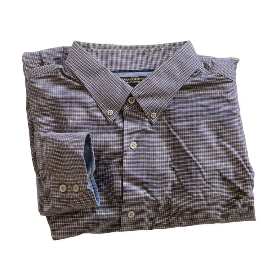 Banana Republic Banana Republic Non-Iron Tailored Slim Fit Button Down Size US XXL / EU 58 / 5 - 1 Thumbnail