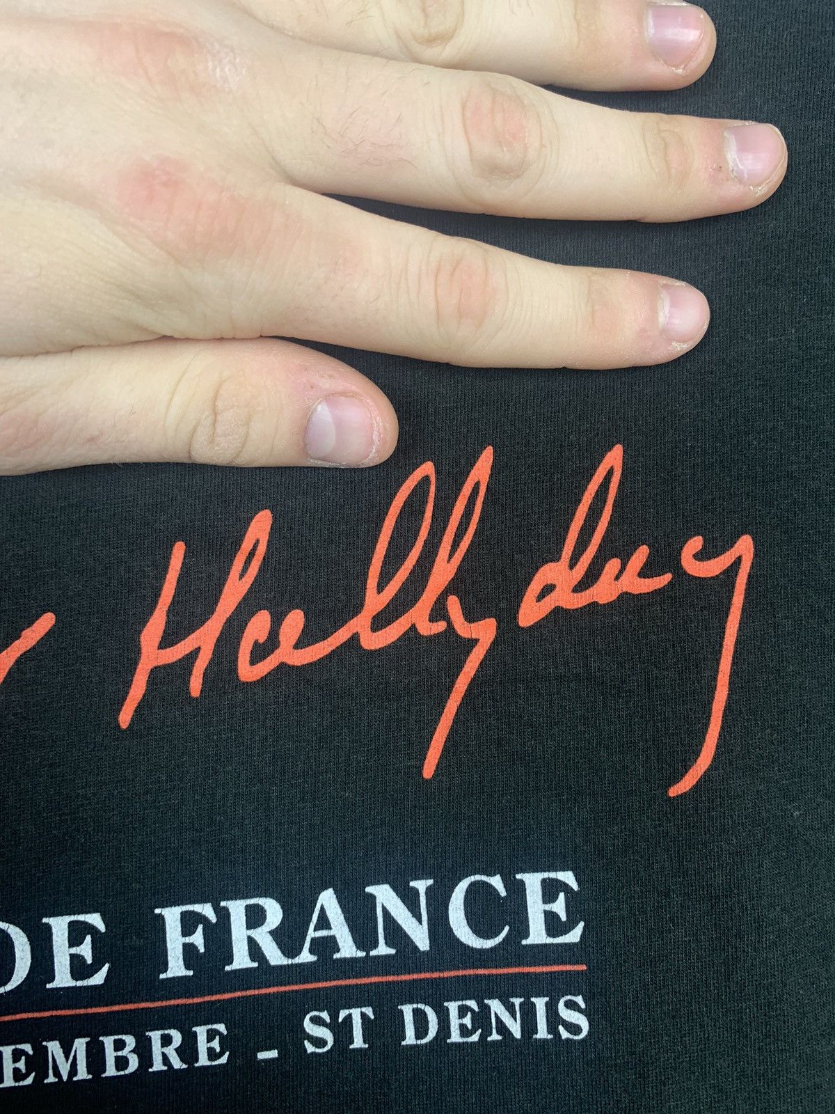 Band Tees × Vintage Vintage Johny Hallyday Stade De France Tour 1998 T-shirt Size US XL / EU 56 / 4 - 19 Thumbnail