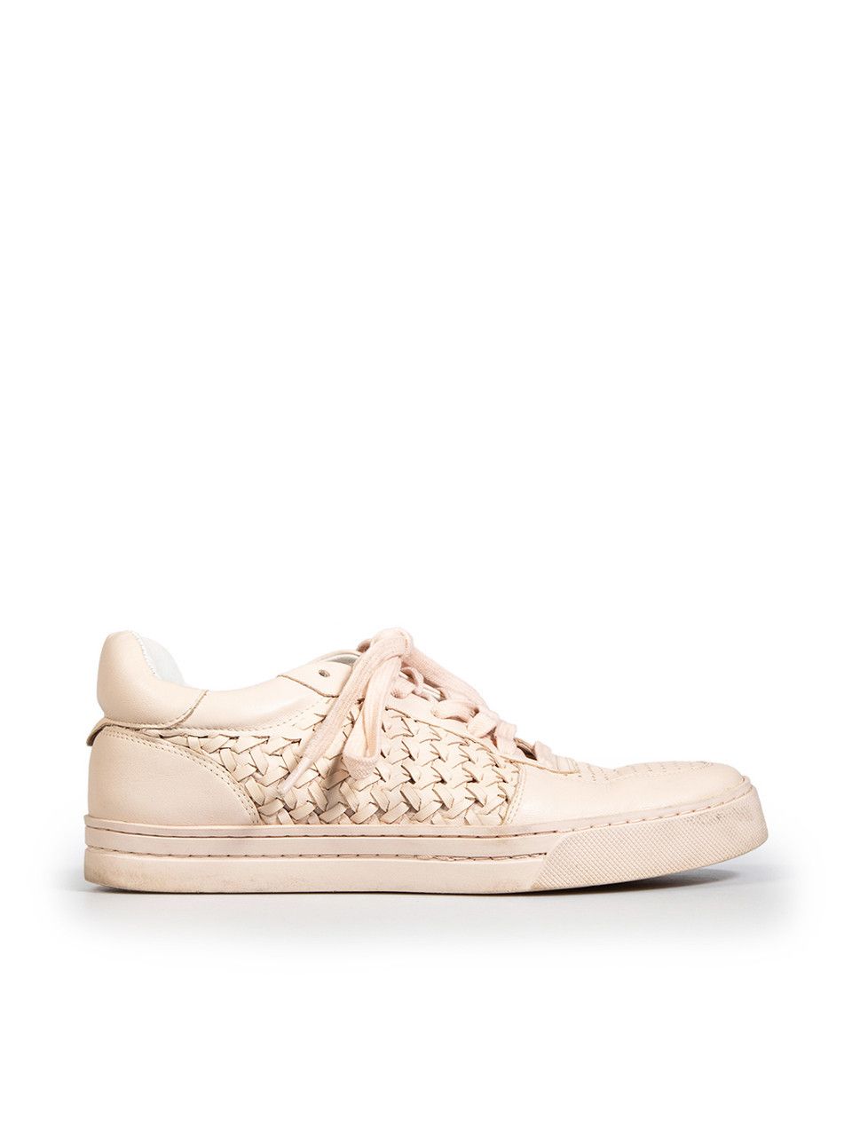 Zimmermann Pink Leather Woven Trainers Size US 11 / IT 41 - 1 Thumbnail