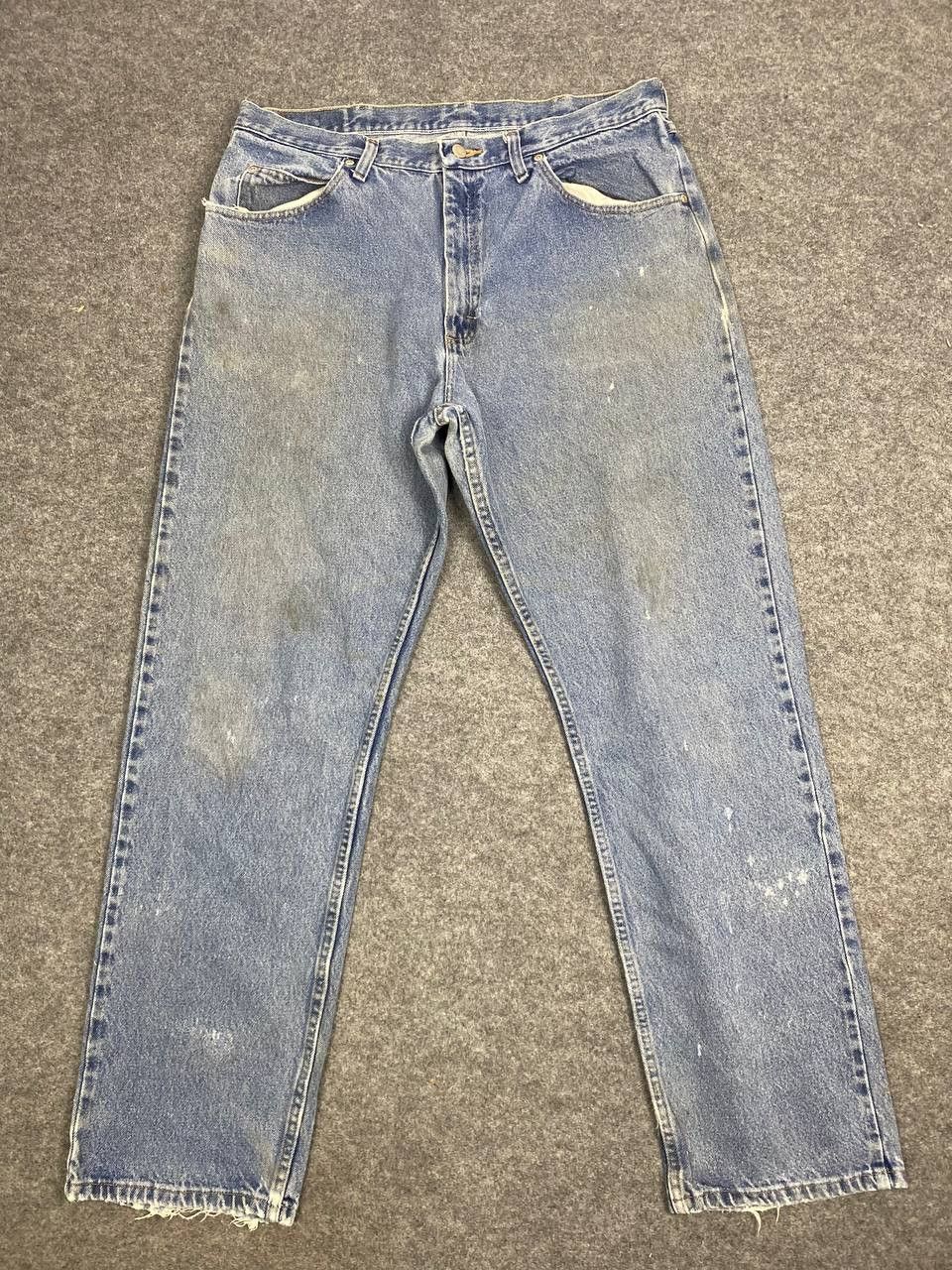 Wrangler vintage wrangler relaxed fit distressed denim Size US 38 / EU 54 - 8 Thumbnail