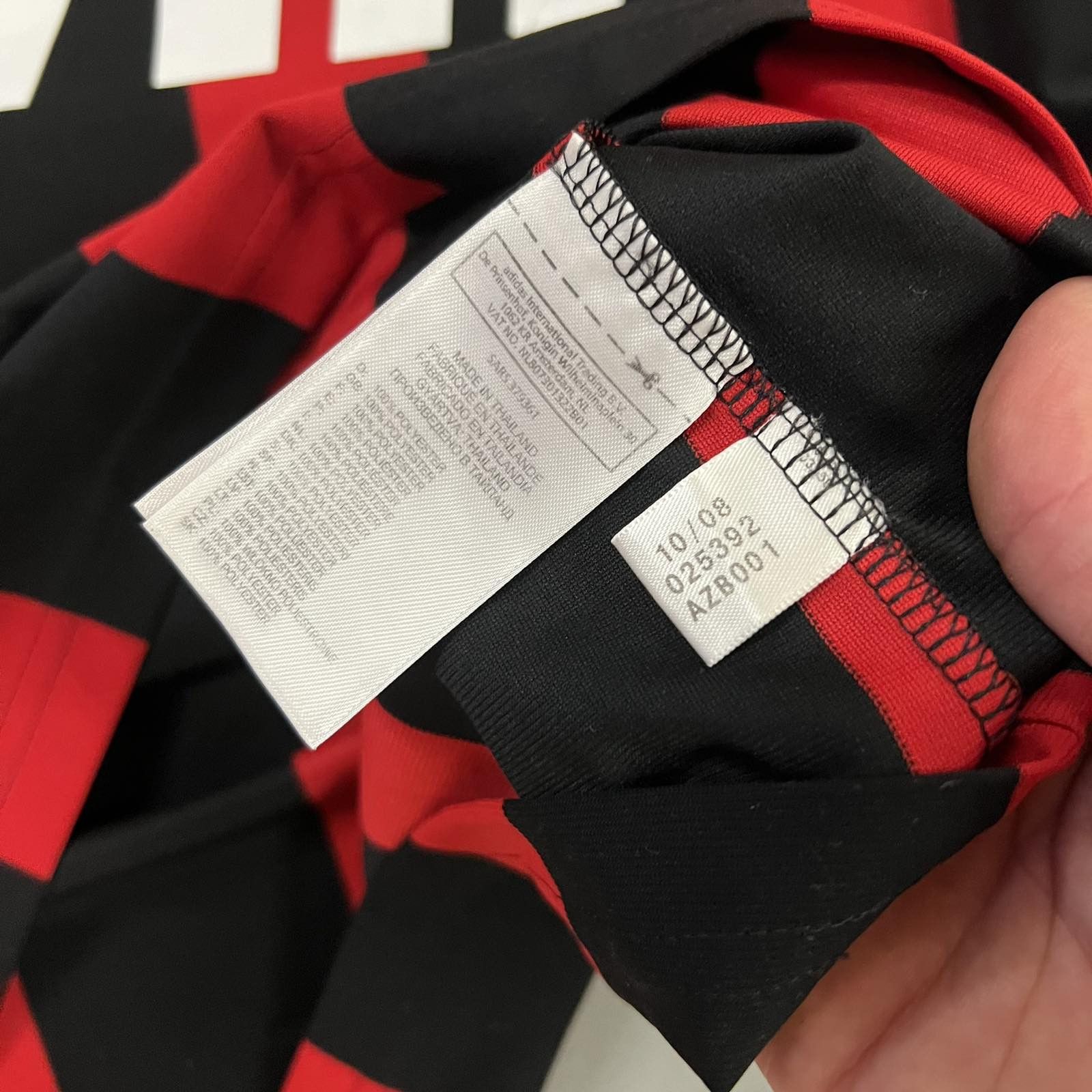 Adidas × Vintage Vintage Adidas AC Milan Soccer Jersey Home 2008 Sz S Size US S / EU 44-46 / 1 - 4 Thumbnail