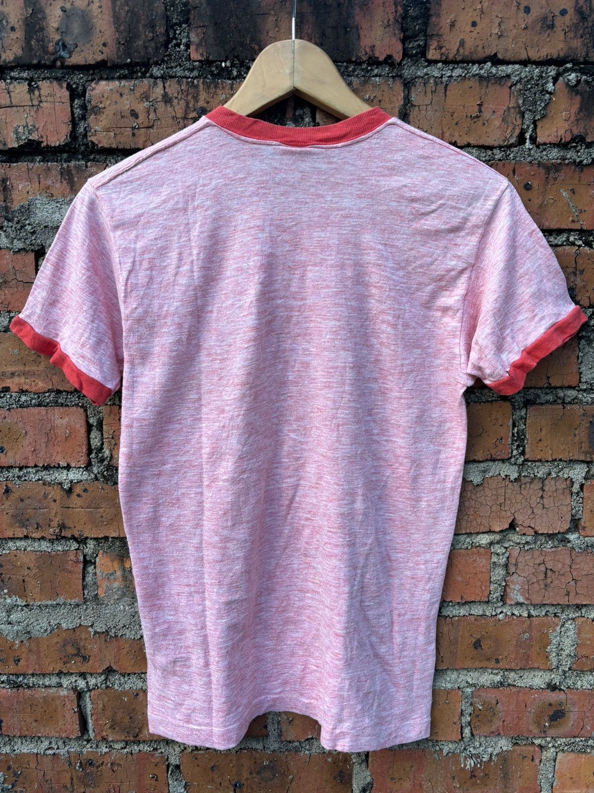 Vintage Vintage 80s Ringer Triblend Rayon T-Shirt Size US M / EU 48-50 / 2 - 2 Thumbnail