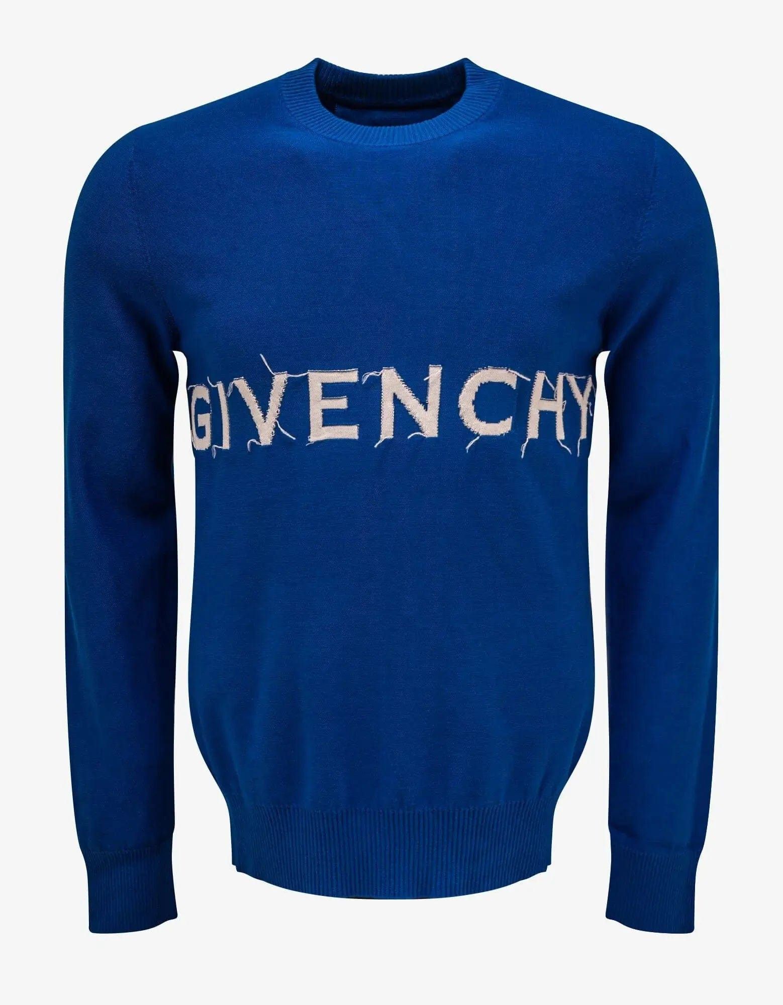 Givenchy Givenchy Blue 4G Peace Logo Sweater Size US XL / EU 56 / 4 - 1 Thumbnail