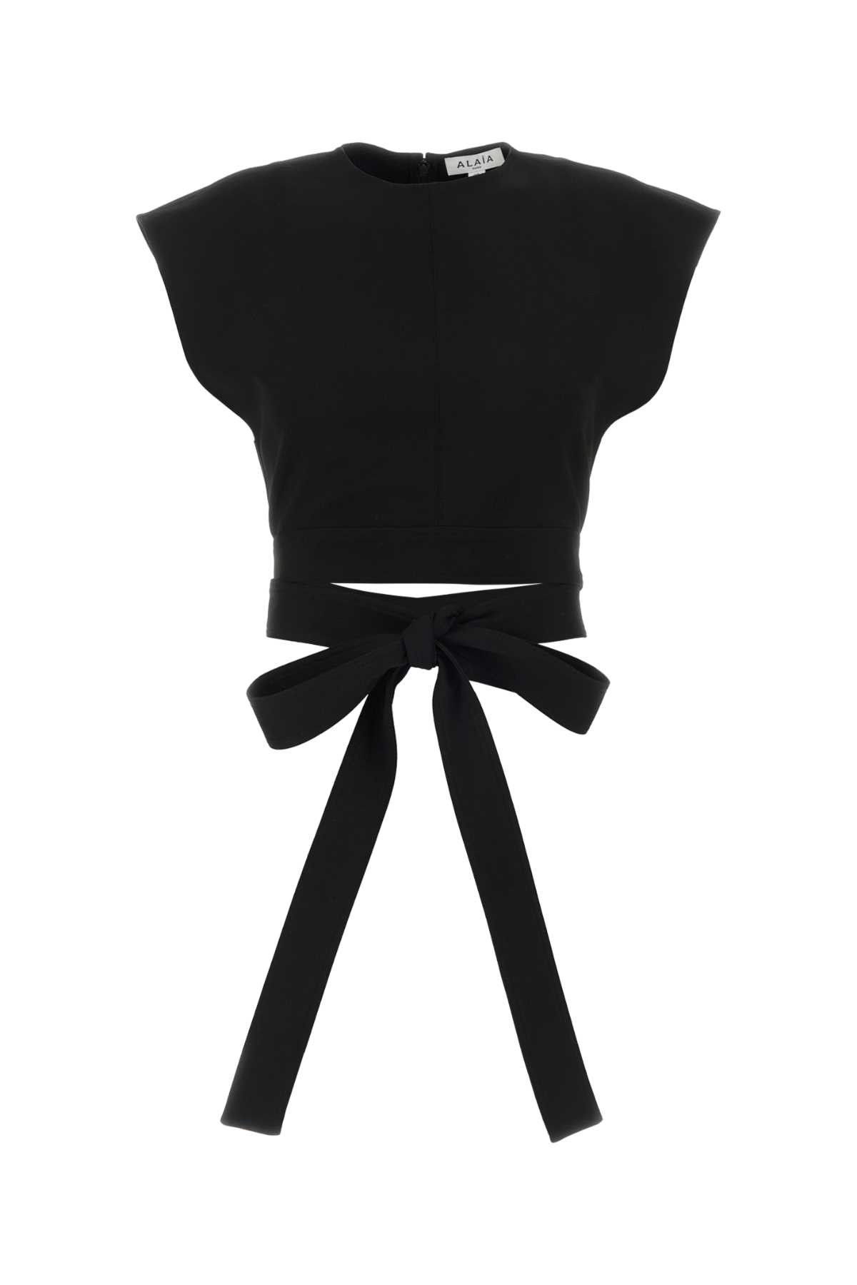 Alaia Black Stretch Wool Top Size XS / US 0-2 / IT 36-38 - 1 Thumbnail