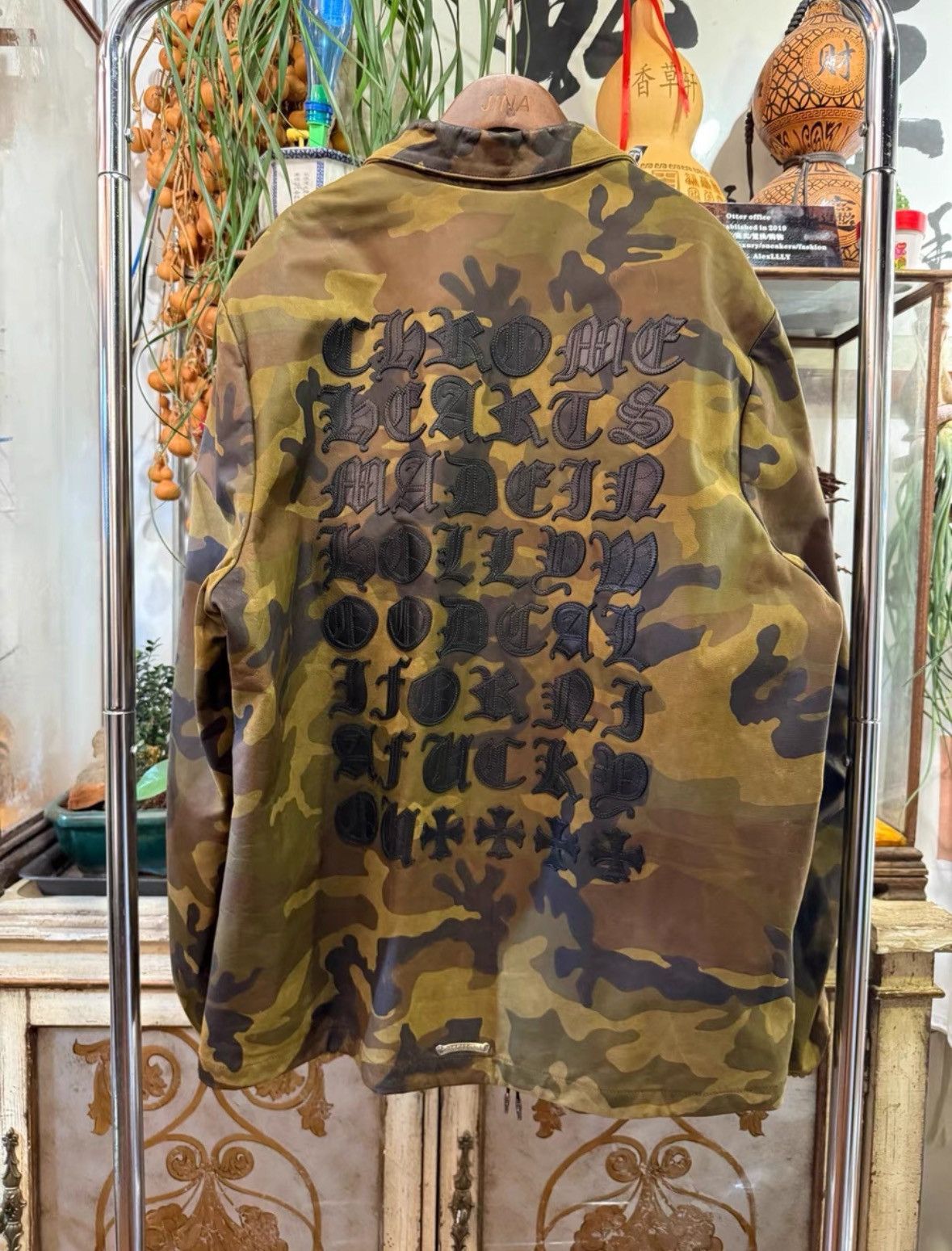 Chrome Hearts Chrome Hearts Camo Leather Jacket Size US XL / EU 56 / 4 - 2 Thumbnail