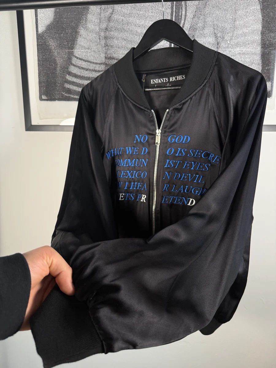 Enfants Riches Deprimes 🚭ERD GRAIL🚭BNWT ICONIC "GERMS" SILK BOMBER JACKET Size US XL / EU 56 / 4 - 2 Thumbnail