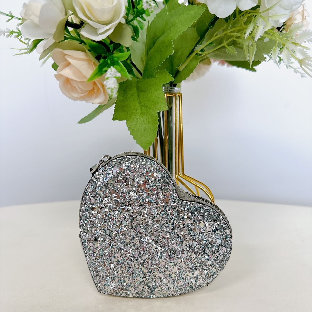 Coach Coach CQ167 Heart Coin Case IN Silver Size ONE SIZE - 1 Thumbnail