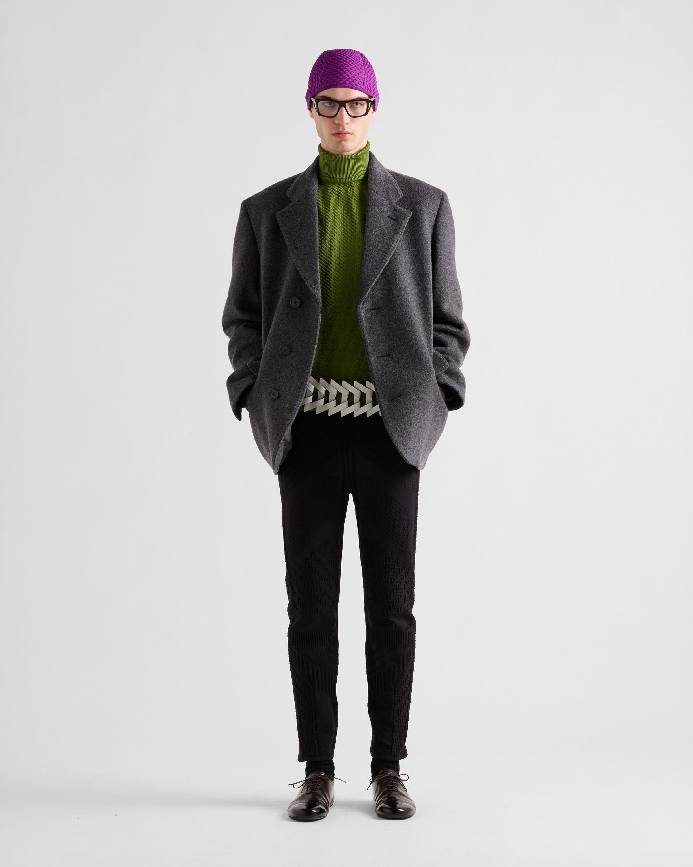 Prada o1bcso1str1025 Re-Nylon Turtleneck Sweater in Green Size US S / EU 44-46 / 1 - 2 Thumbnail