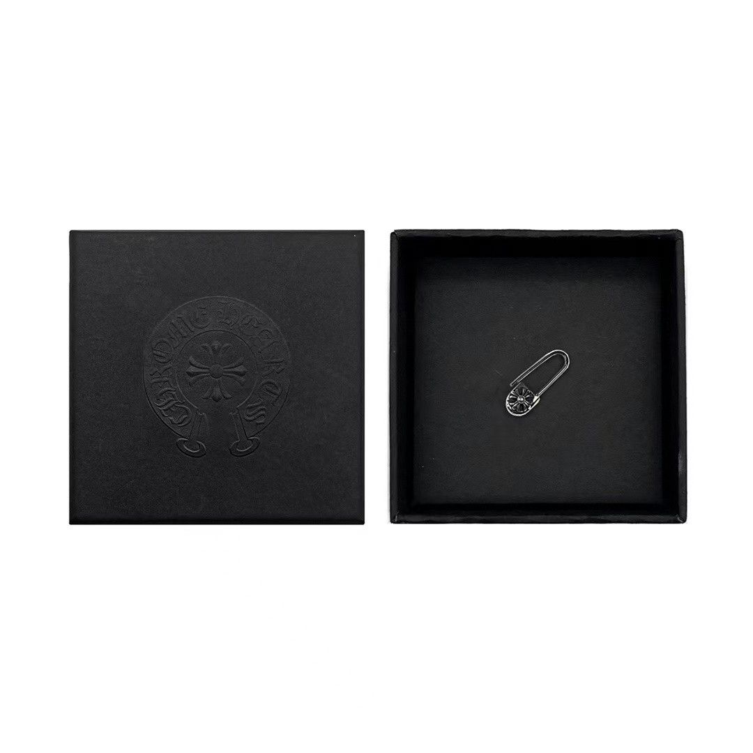 Chrome Hearts Chrome Hearts Silver Cross Safety Pin Earring Size ONE SIZE - 4 Thumbnail
