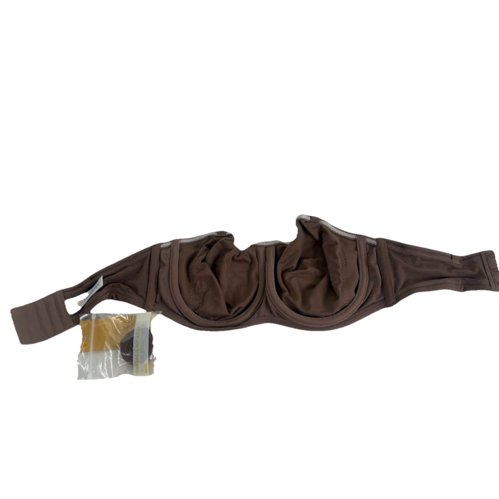 Vintage DELIMIRA Brown Minimizer Strapless Bra Women Size 32D New Classic Preppy Size ONE SIZE - 3 Thumbnail