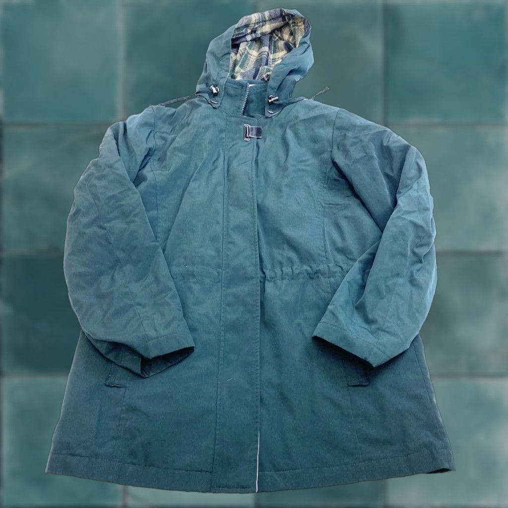 Nautica Nautica Winter Rain Jacket Womens Small Green Zip Button Jacket Coat Rain Coat Men? No, Women. Size S / US 4 / IT 40 - 1 Thumbnail
