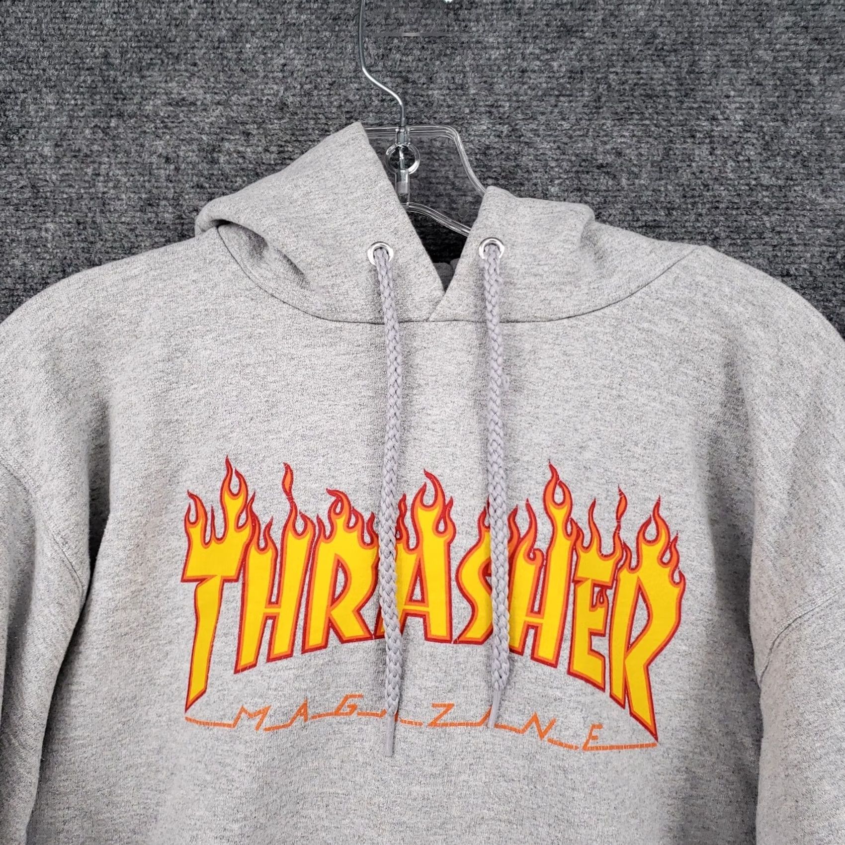 Thrasher Thrasher Hoodie Mens S Small Gray Pullover Sweatshirt Logo Skateboarding 90s Size US S / EU 44-46 / 1 - 3 Thumbnail