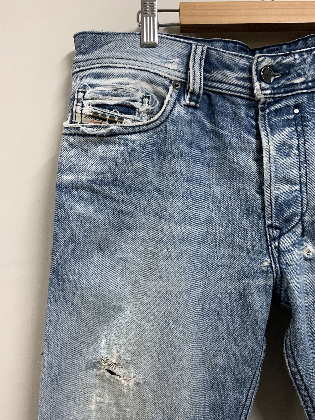 Diesel Made in Italy Punk Distressed Diesel Safado Jeans Size US 34 / EU 50 - 9 Thumbnail