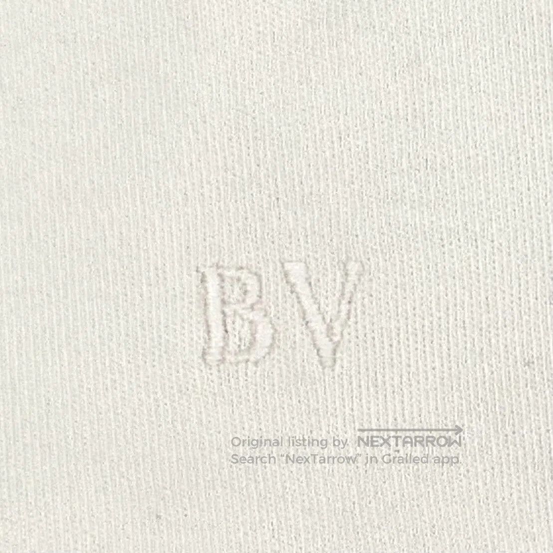 Bottega Veneta Bottega Veneta Beige letter embroidery cotton crew neck lo Size US L / EU 52-54 / 3 - 5 Thumbnail